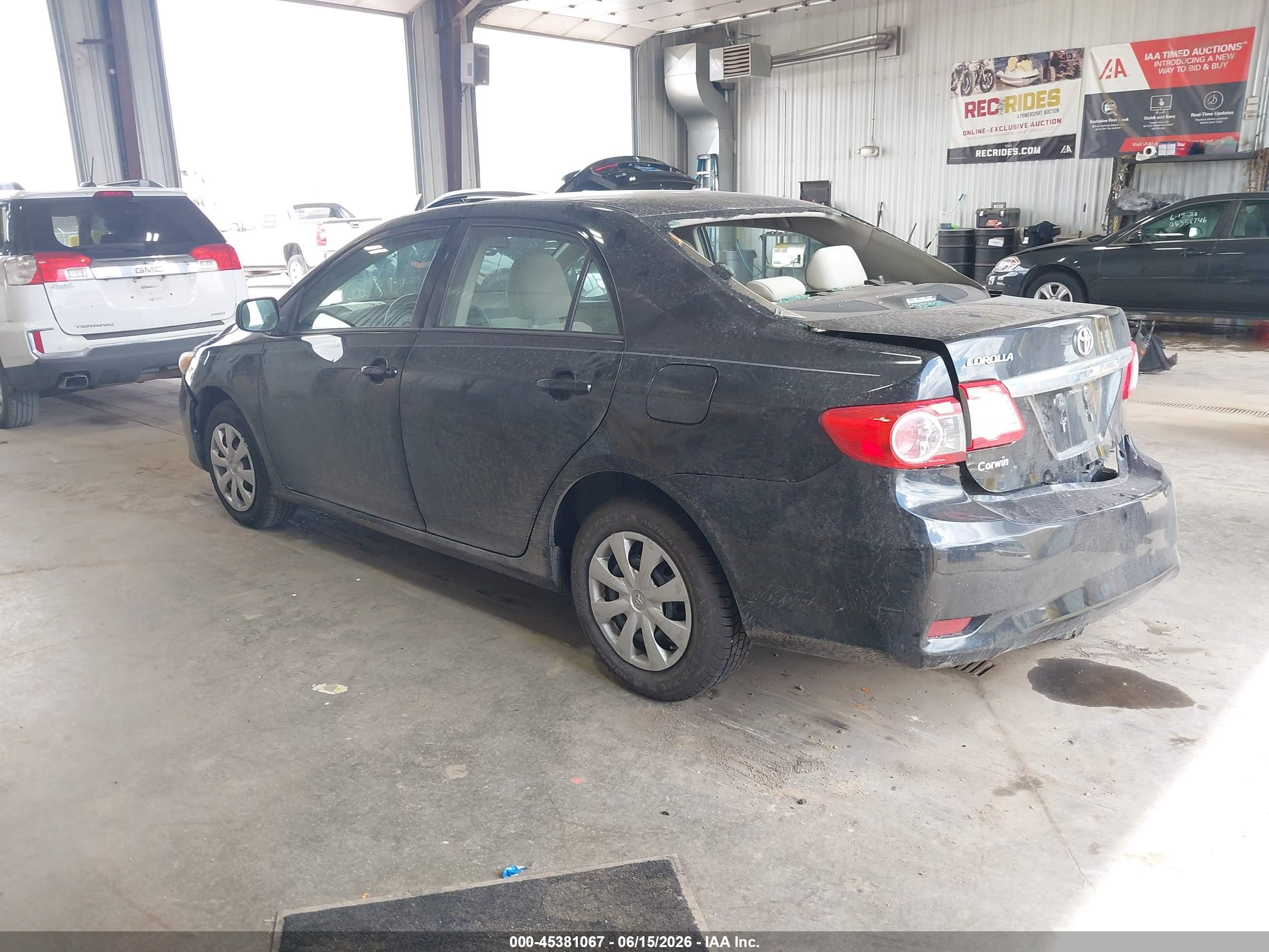 2013 Toyota Corolla L Black vin: 2T1BU4EE1DC114545