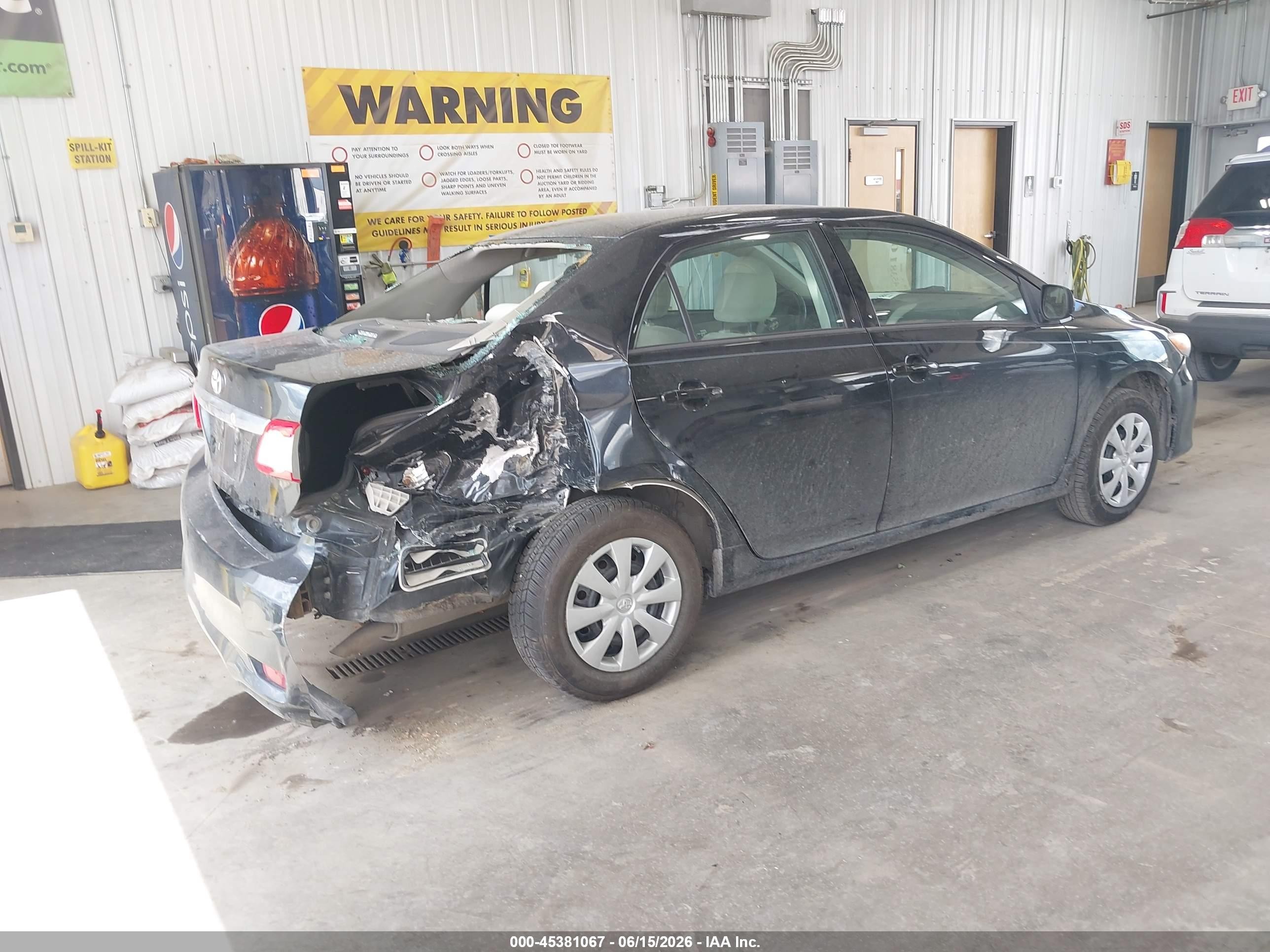 2013 Toyota Corolla L Black vin: 2T1BU4EE1DC114545