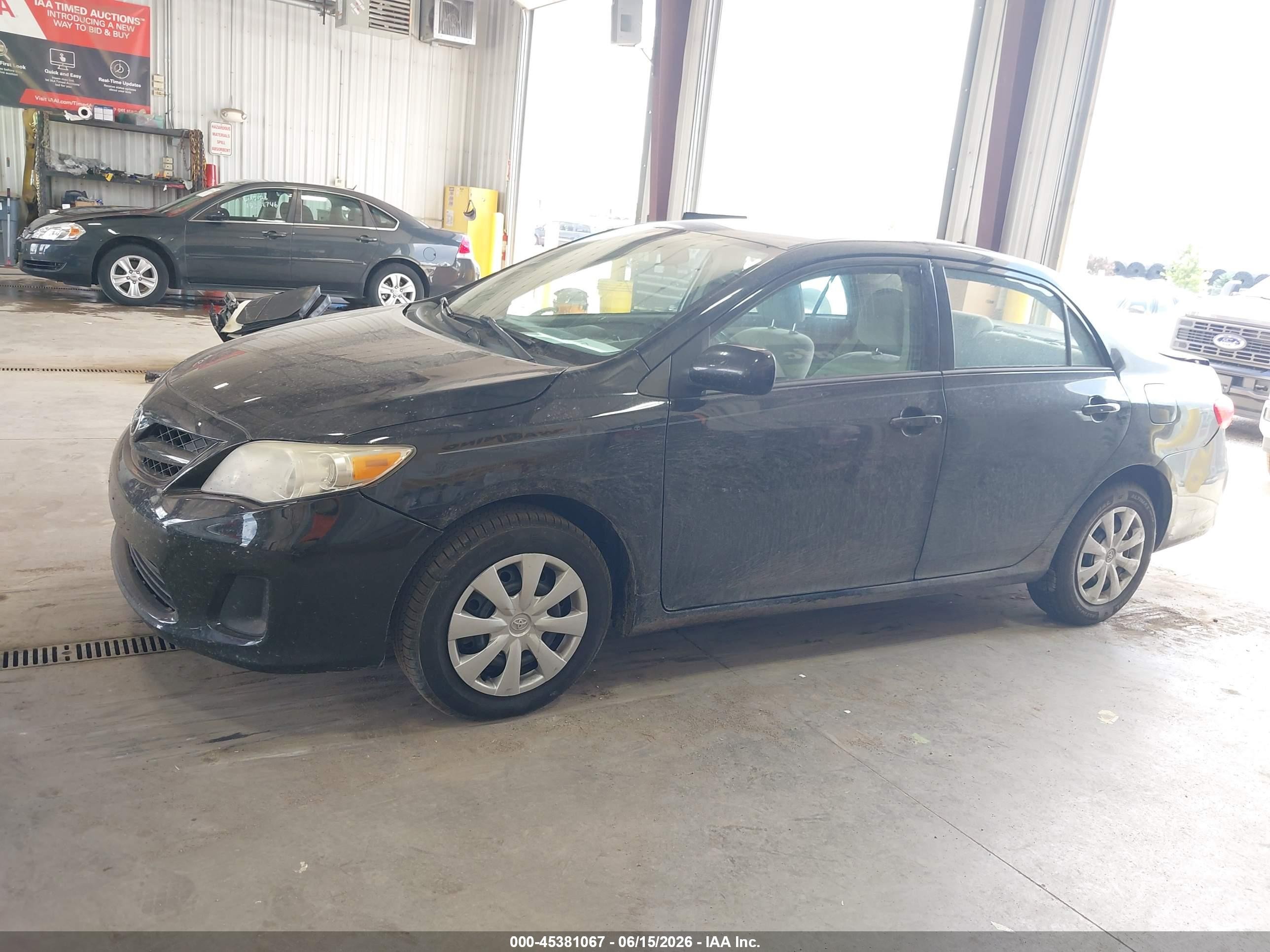 2013 Toyota Corolla L Black vin: 2T1BU4EE1DC114545