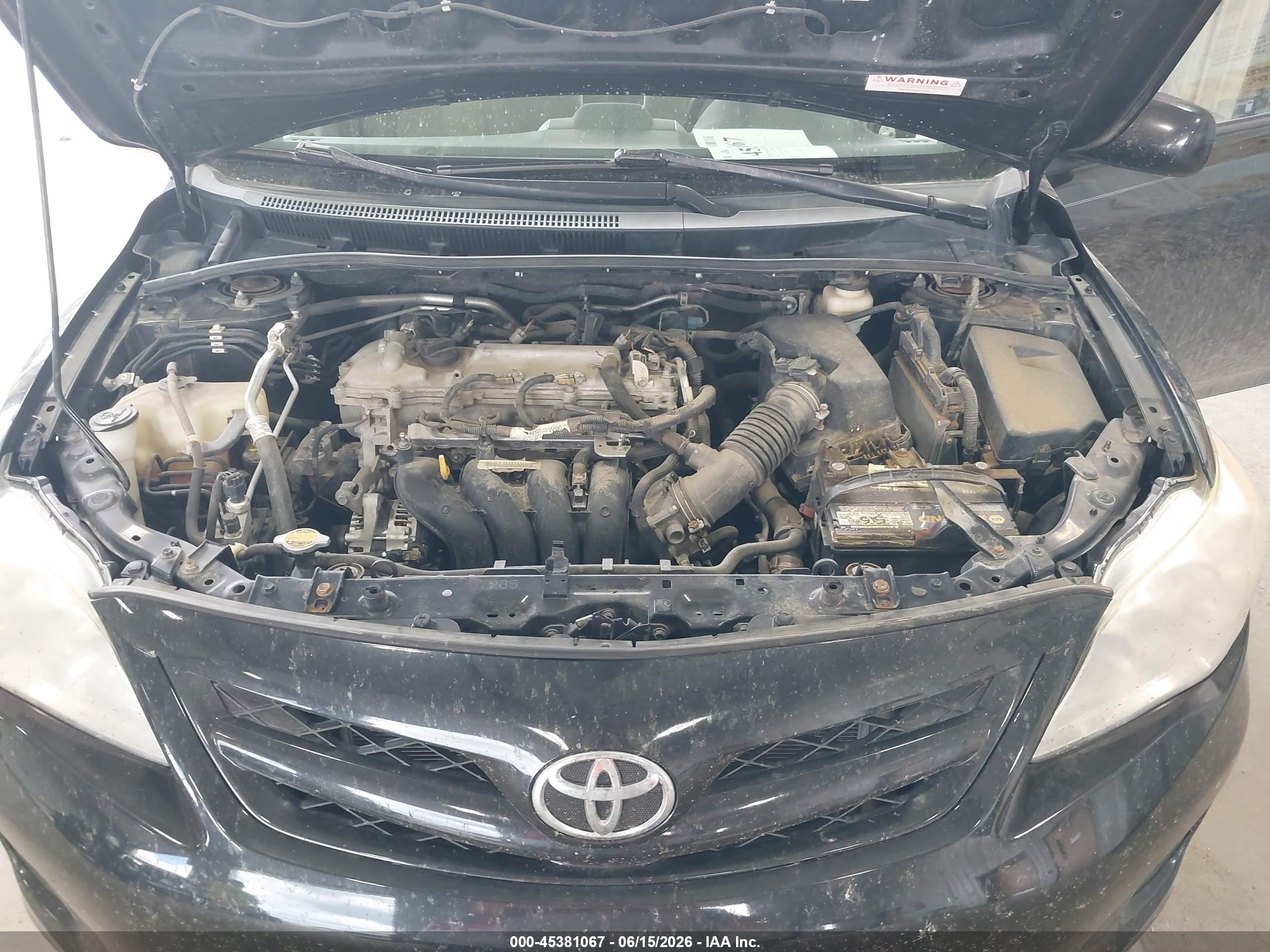 2013 Toyota Corolla L Black vin: 2T1BU4EE1DC114545