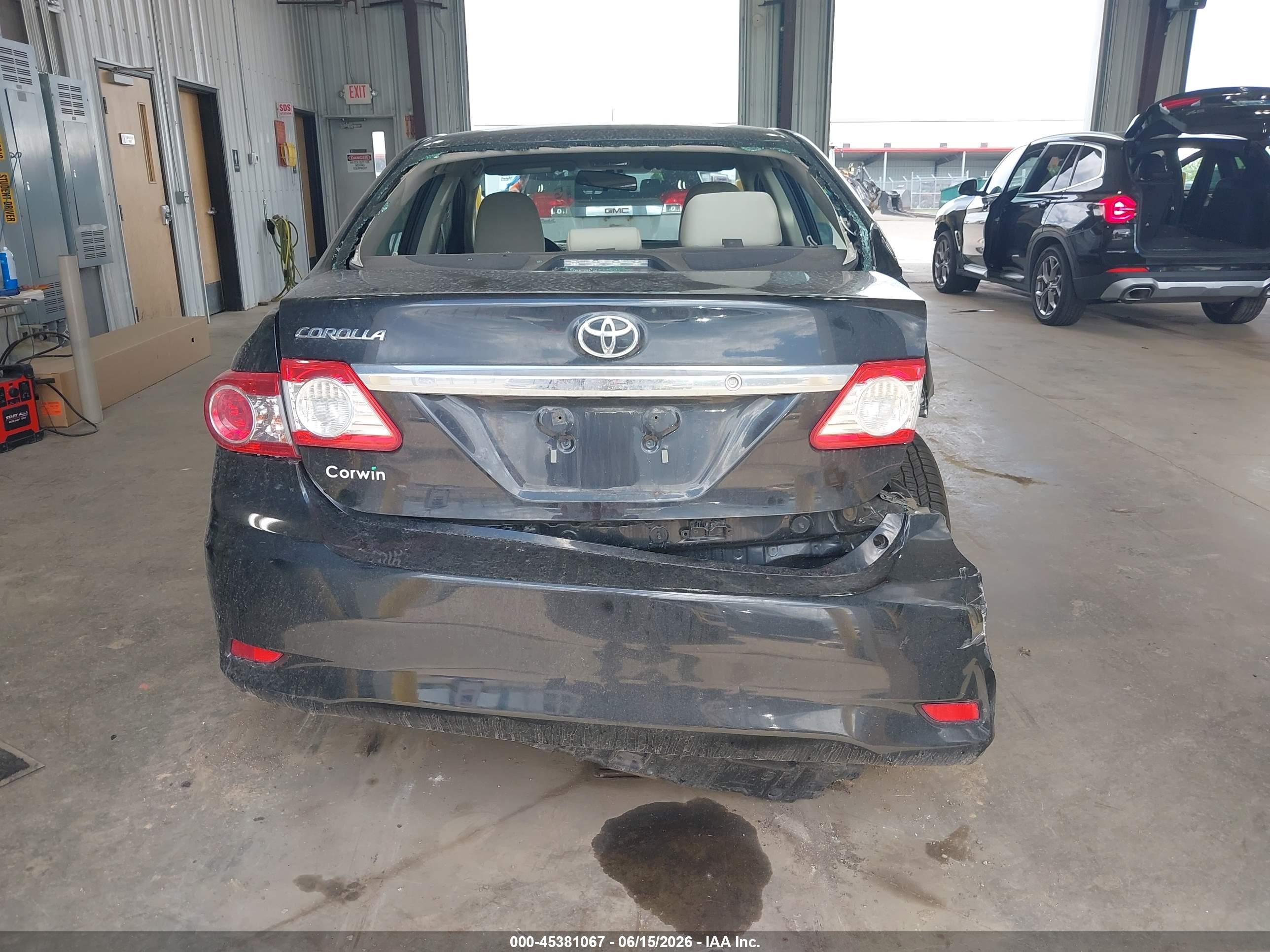 2013 Toyota Corolla L Black vin: 2T1BU4EE1DC114545