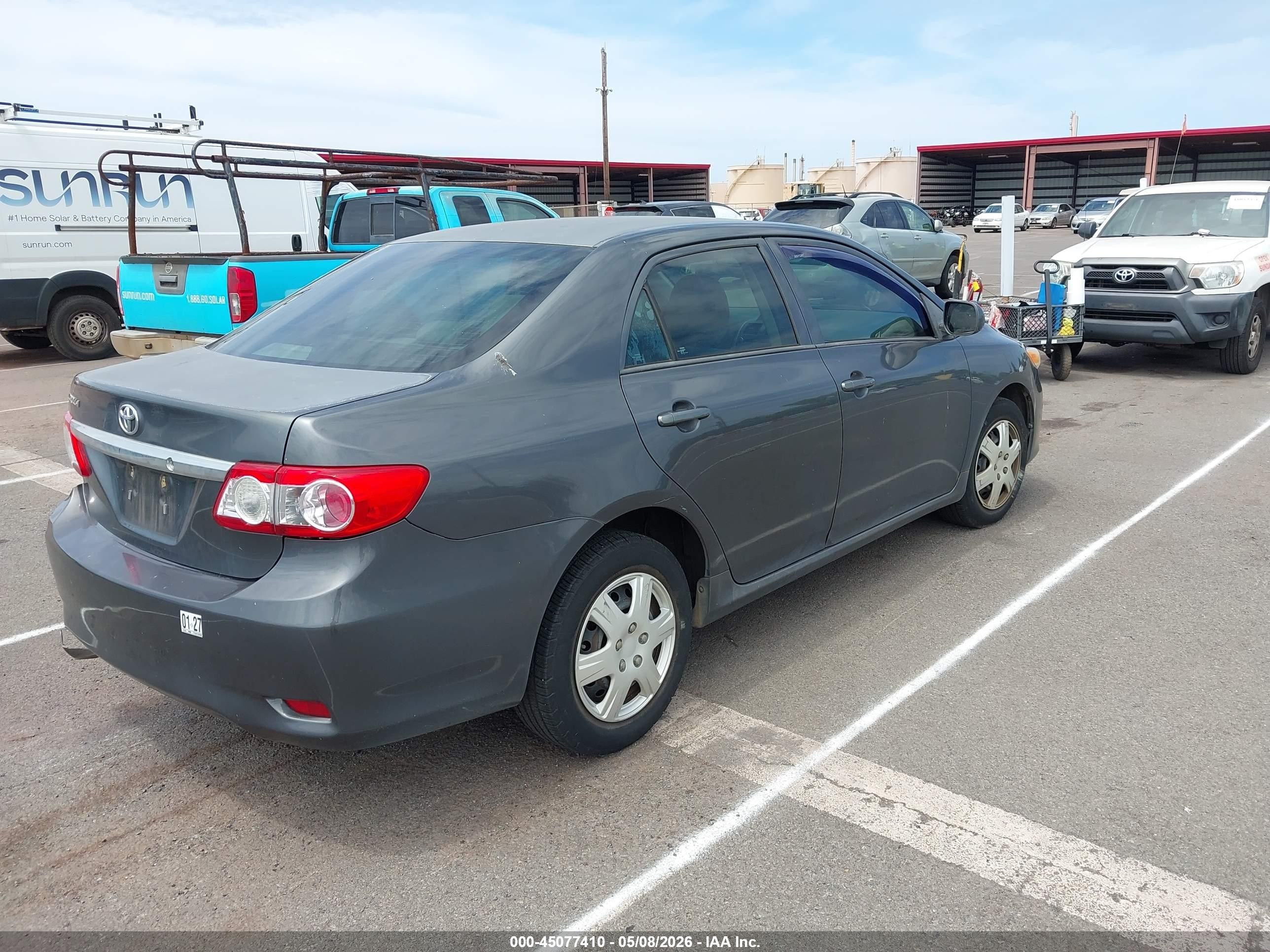 2013 Toyota Corolla L Gray vin: 2T1BU4EE1DC925309
