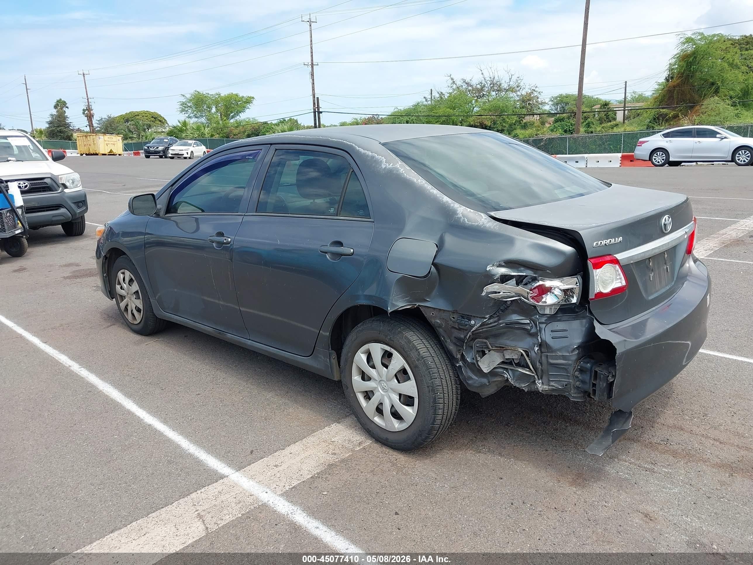 2013 Toyota Corolla L Gray vin: 2T1BU4EE1DC925309
