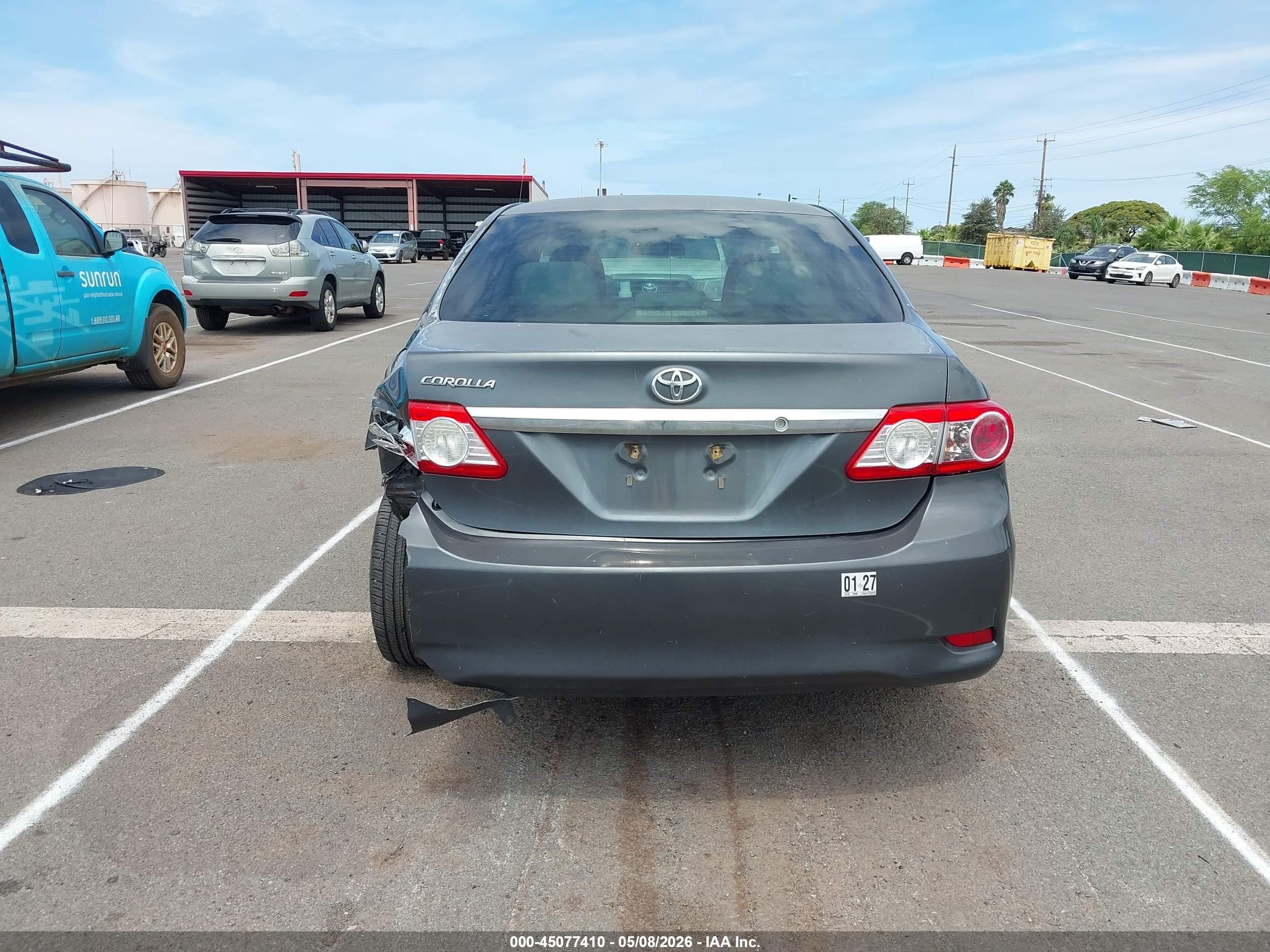 2013 Toyota Corolla L Gray vin: 2T1BU4EE1DC925309
