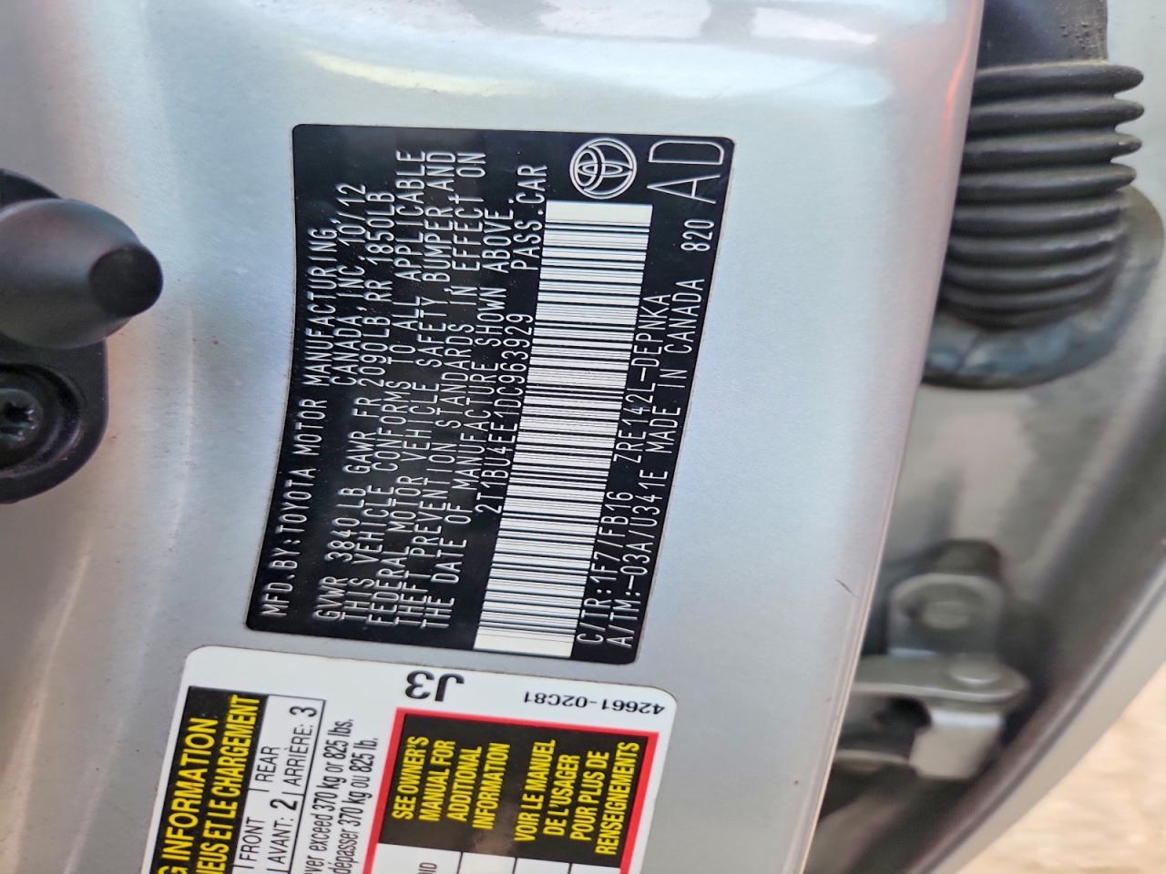 2013 Toyota Corolla Le Silver vin: 2T1BU4EE1DC963929