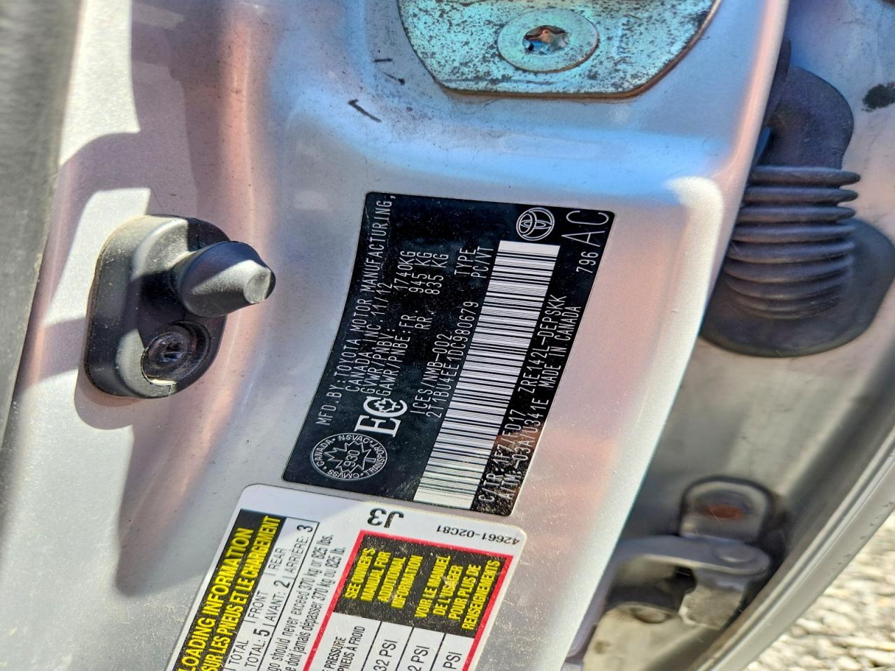2013 Toyota Corolla L Silver vin: 2T1BU4EE1DC980679