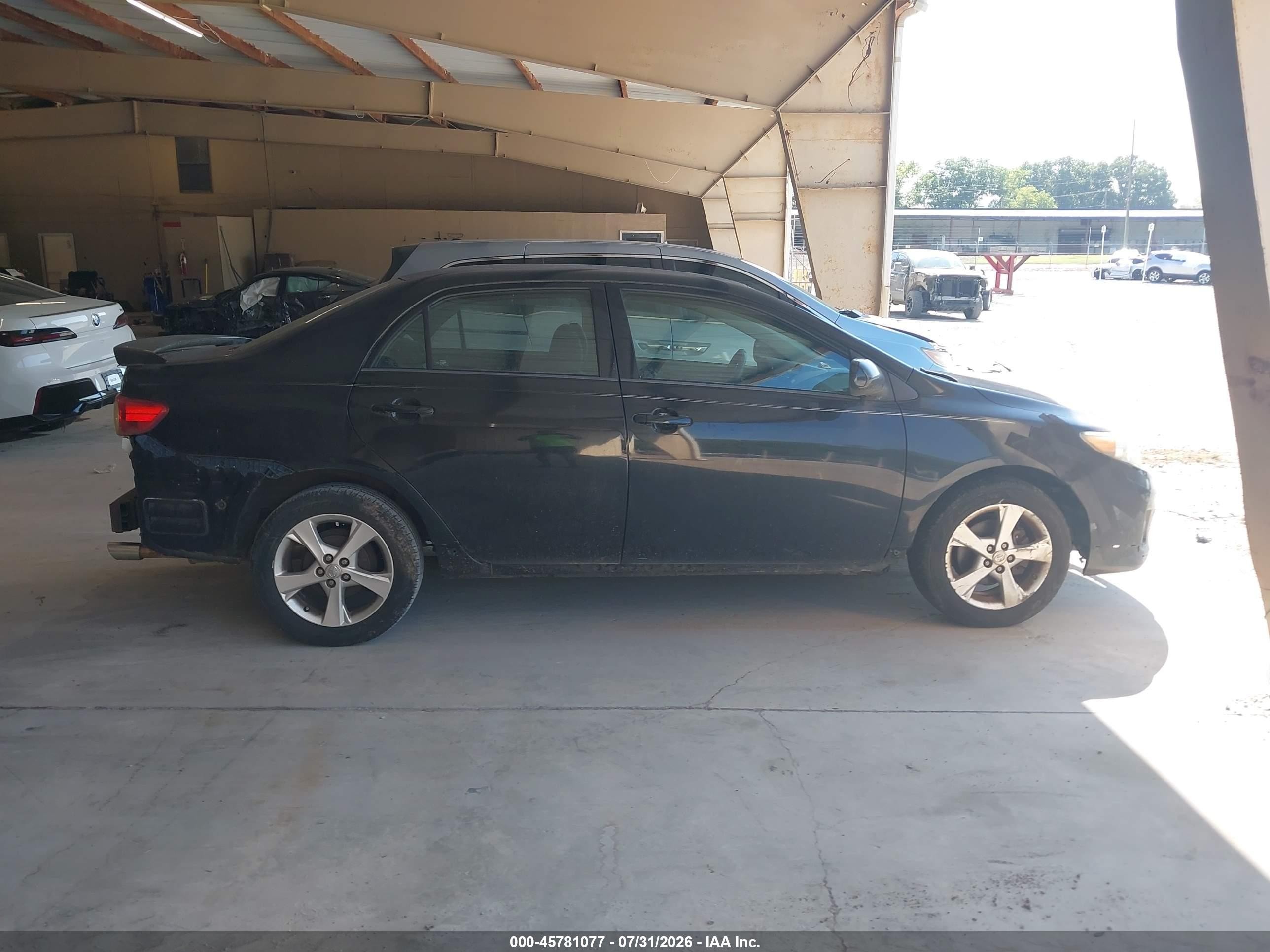 2013 Toyota Corolla S Black vin: 2T1BU4EE1DC981914