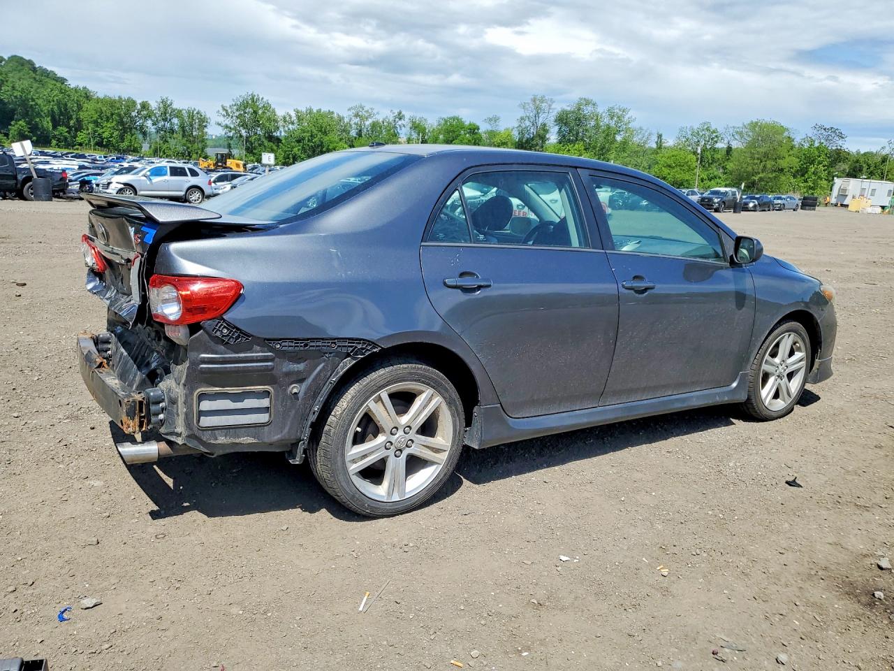 2013 Toyota Corolla S Gray vin: 2T1BU4EE1DC982013