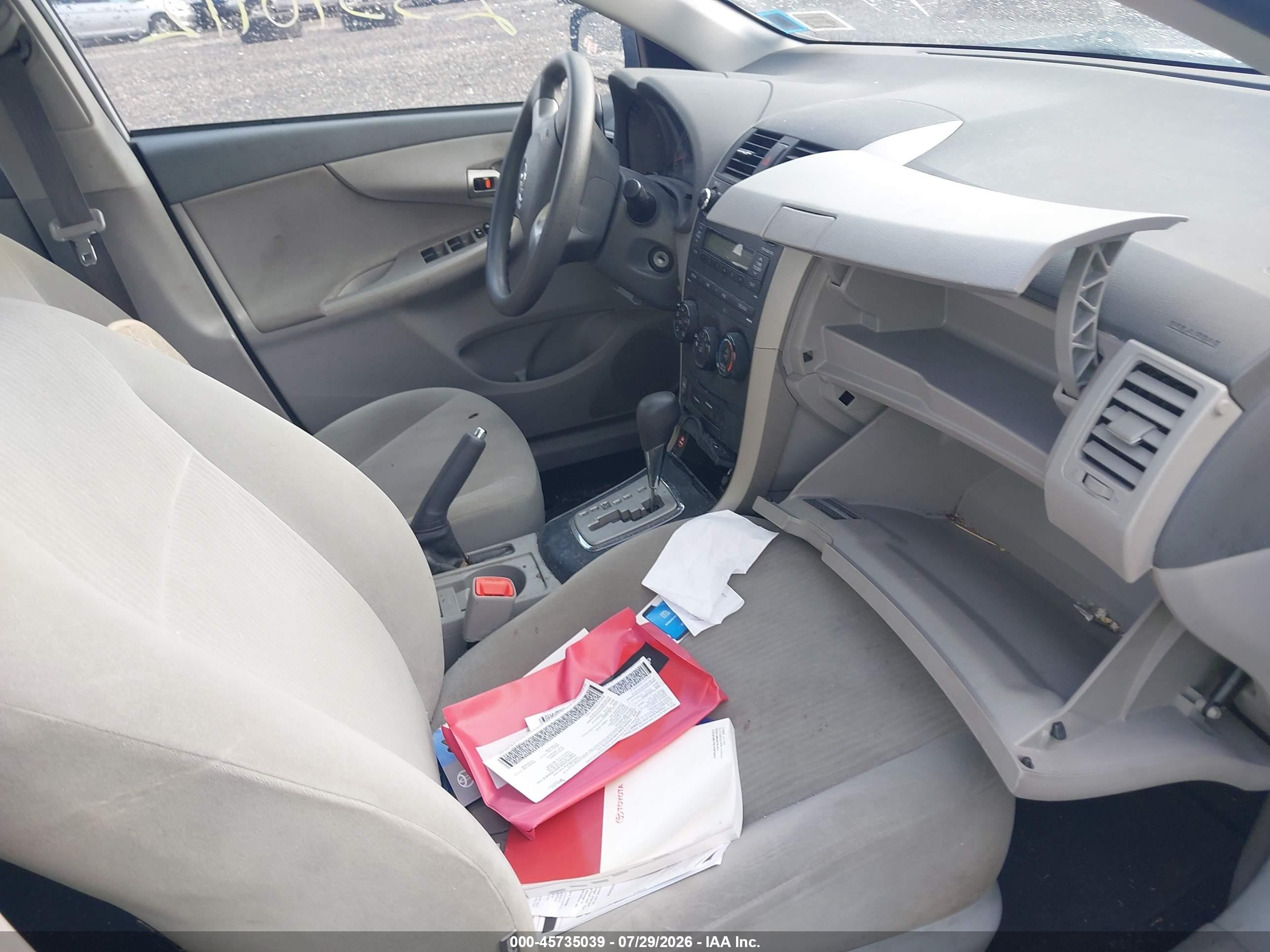 2010 Toyota Corolla Le Серый vin: 2T1BU4EE2AC219218