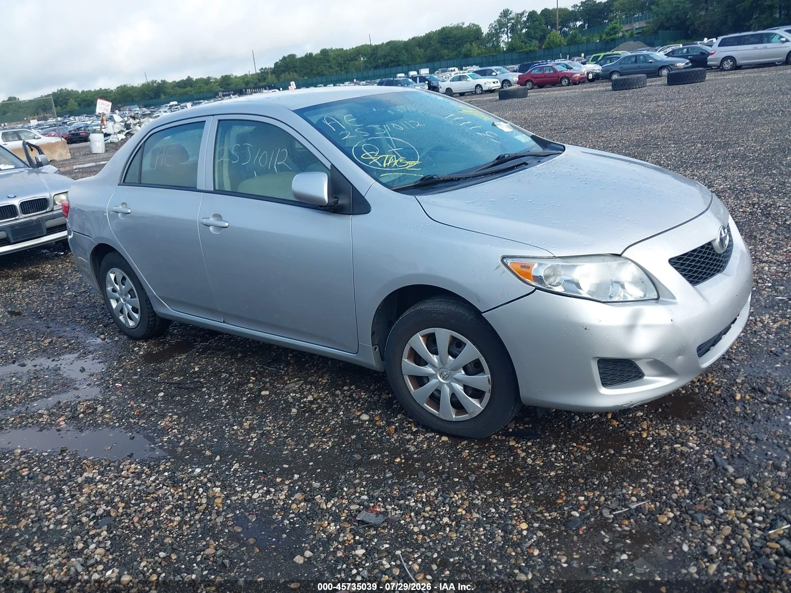 2010 Toyota Corolla Le Серый vin: 2T1BU4EE2AC219218