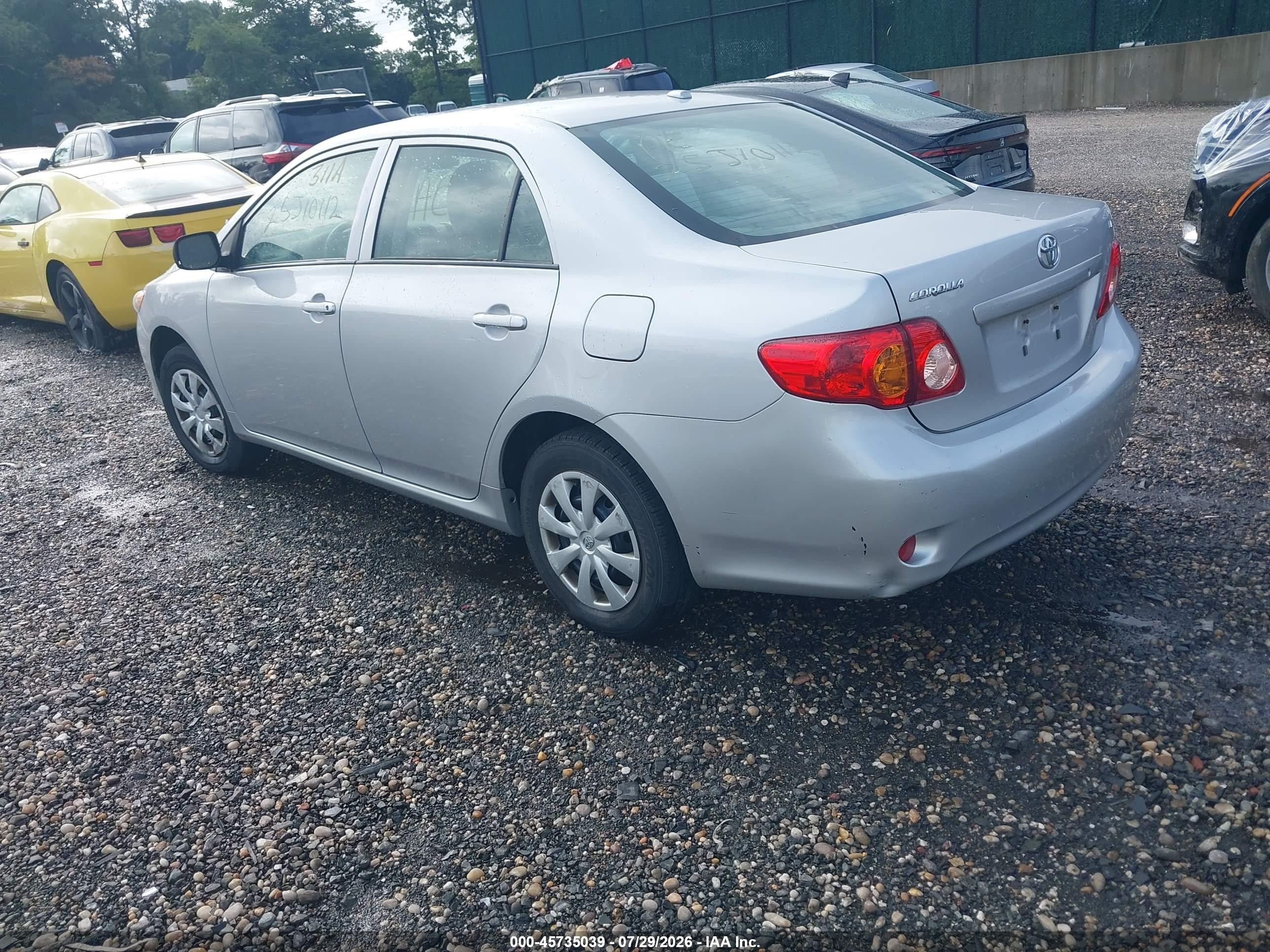 2010 Toyota Corolla Le Серый vin: 2T1BU4EE2AC219218