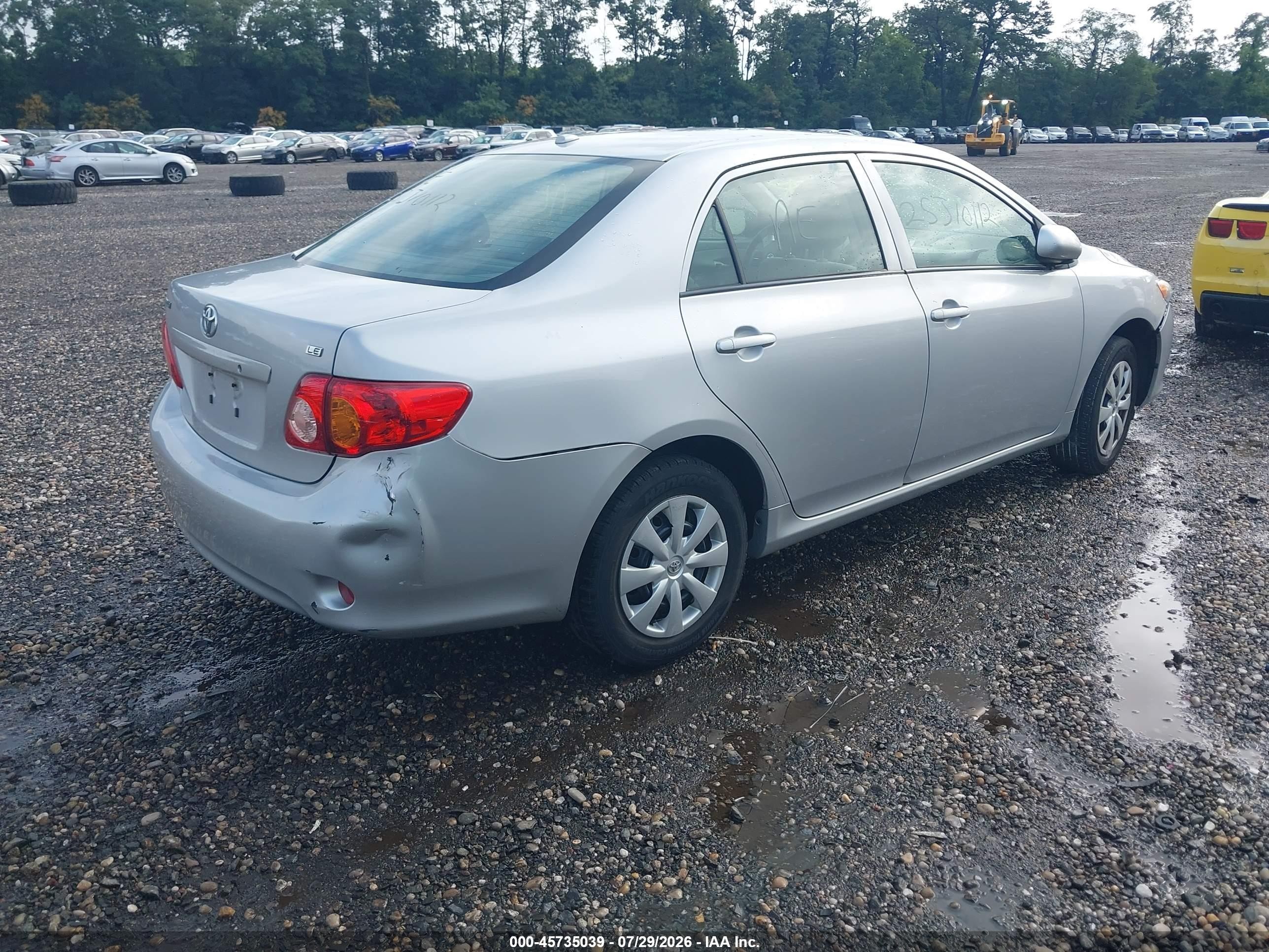 2010 Toyota Corolla Le Серый vin: 2T1BU4EE2AC219218