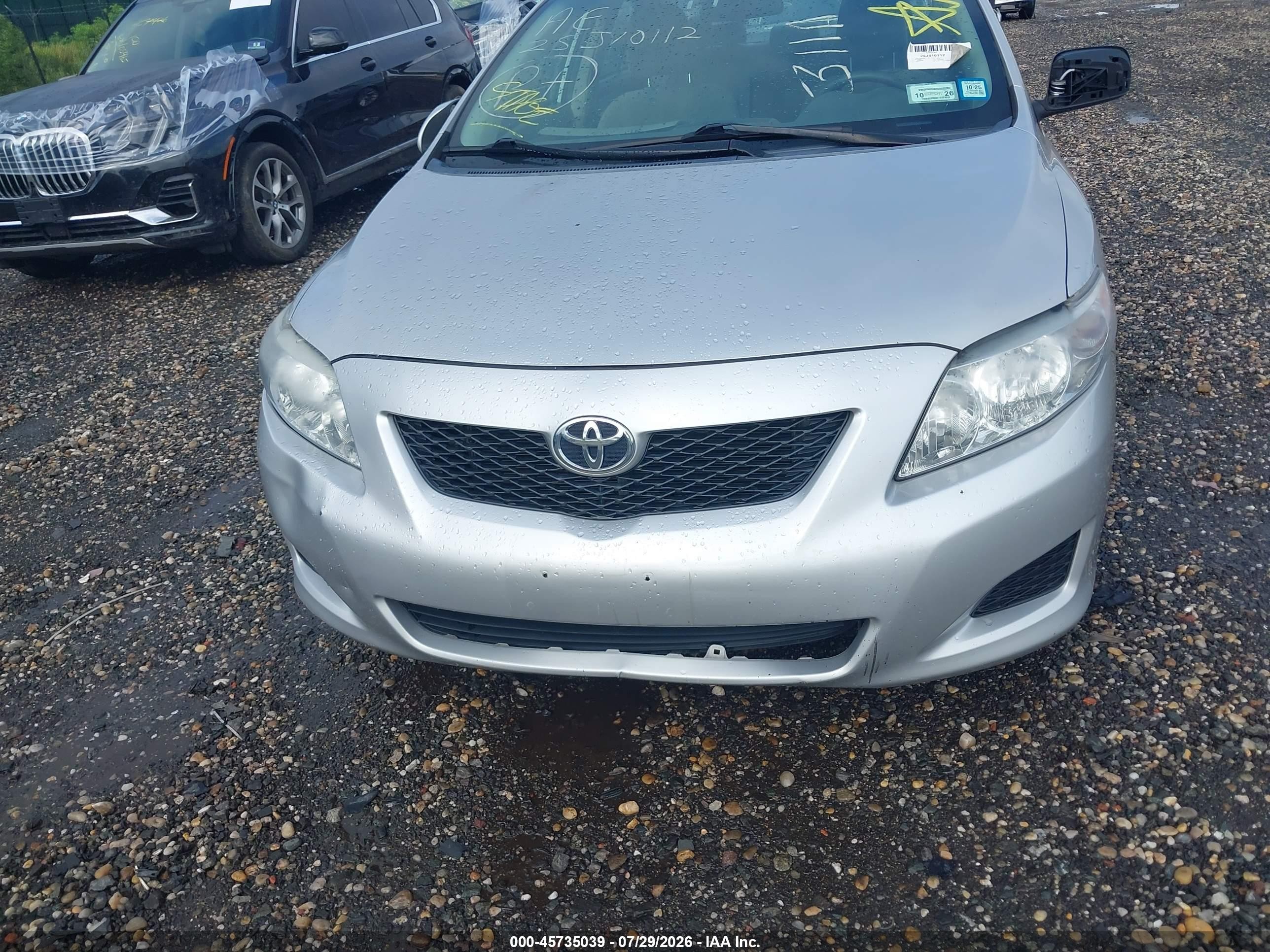 2010 Toyota Corolla Le Серый vin: 2T1BU4EE2AC219218