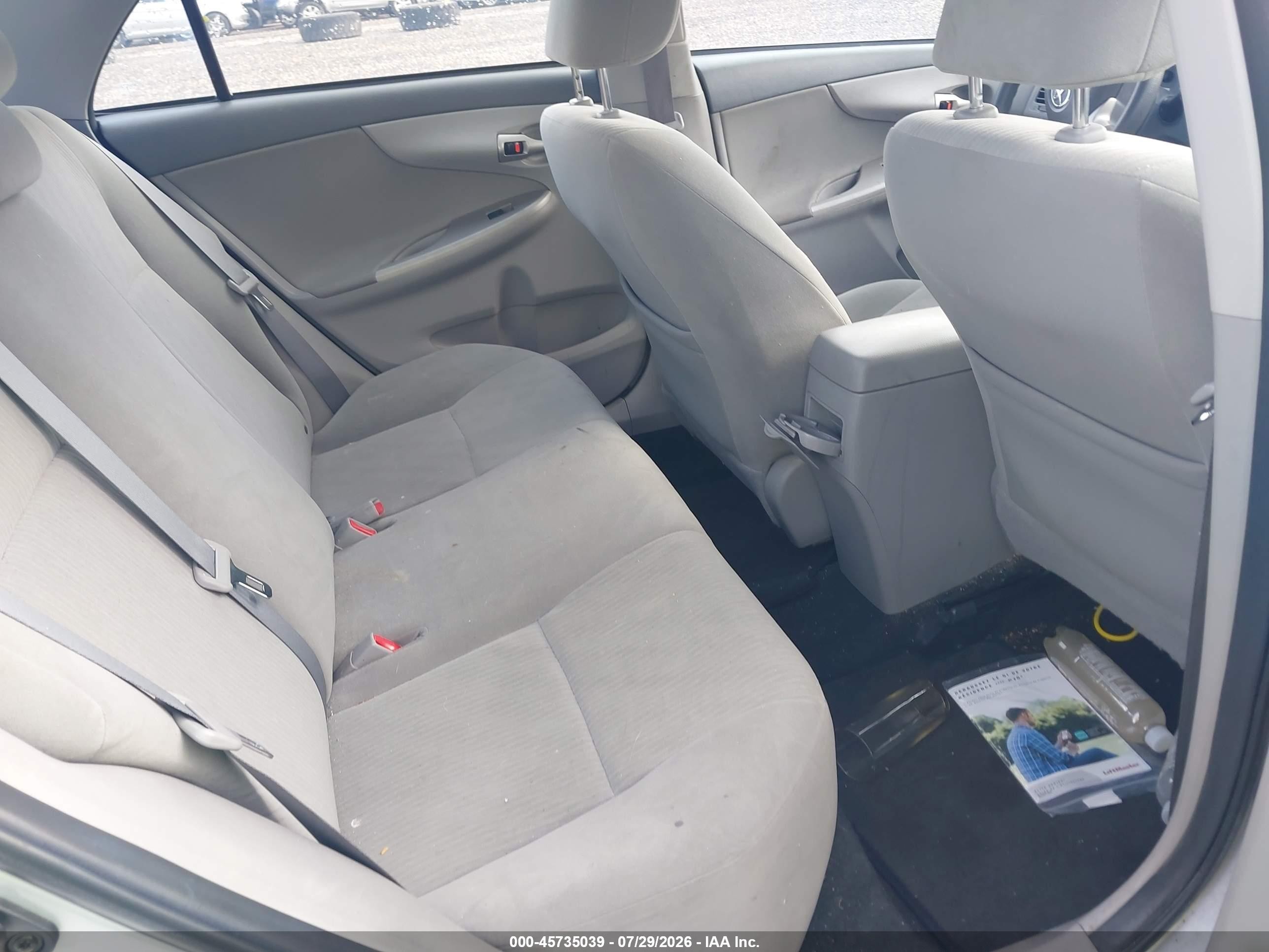 2010 Toyota Corolla Le Серый vin: 2T1BU4EE2AC219218
