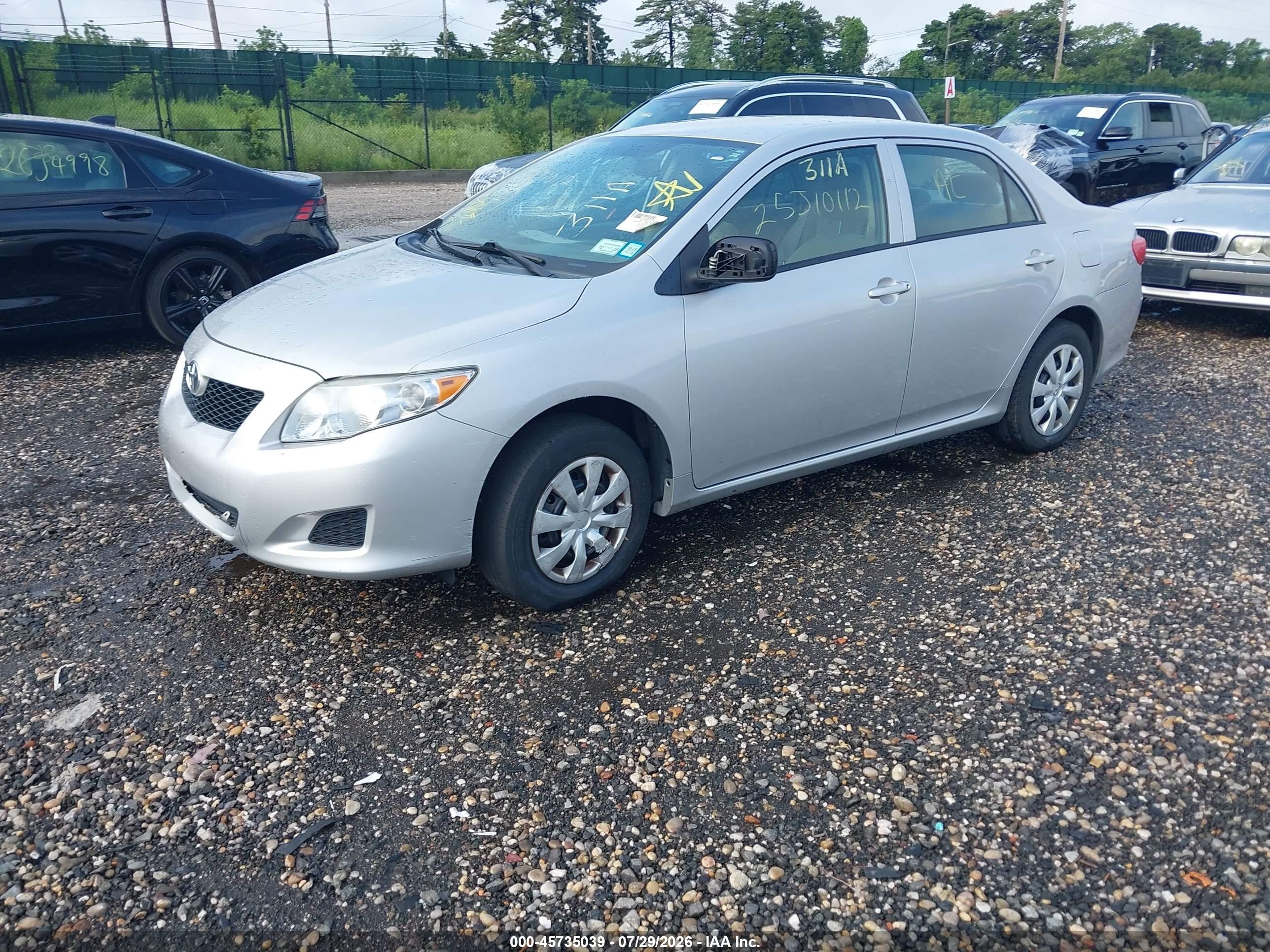 2010 Toyota Corolla Le Серый vin: 2T1BU4EE2AC219218