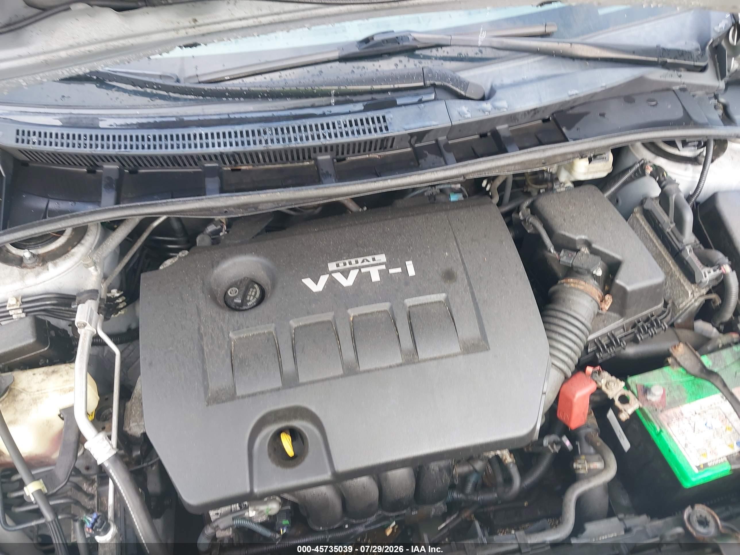 2010 Toyota Corolla Le Серый vin: 2T1BU4EE2AC219218