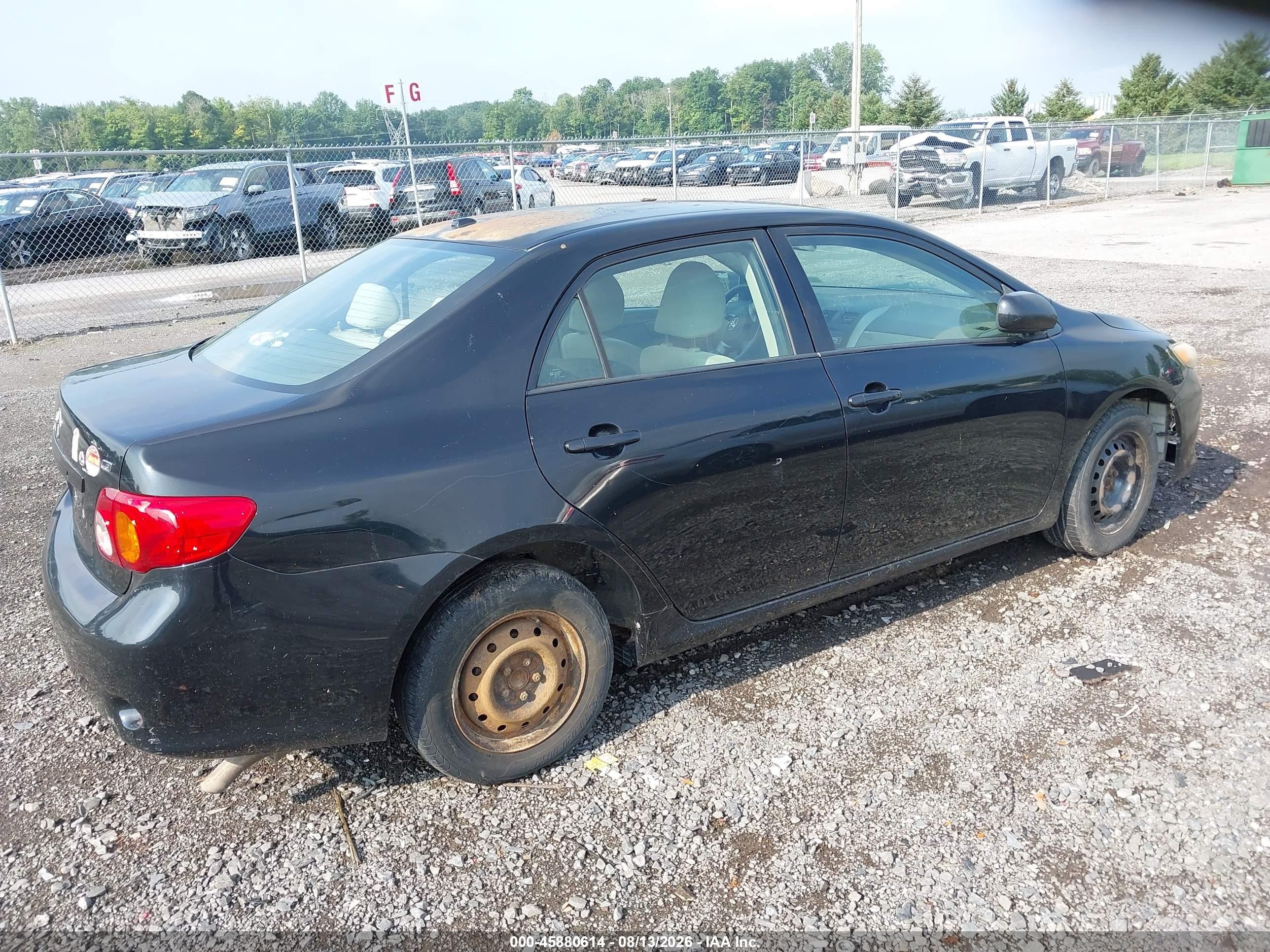 2010 Toyota Corolla Le Black vin: 2T1BU4EE2AC240067