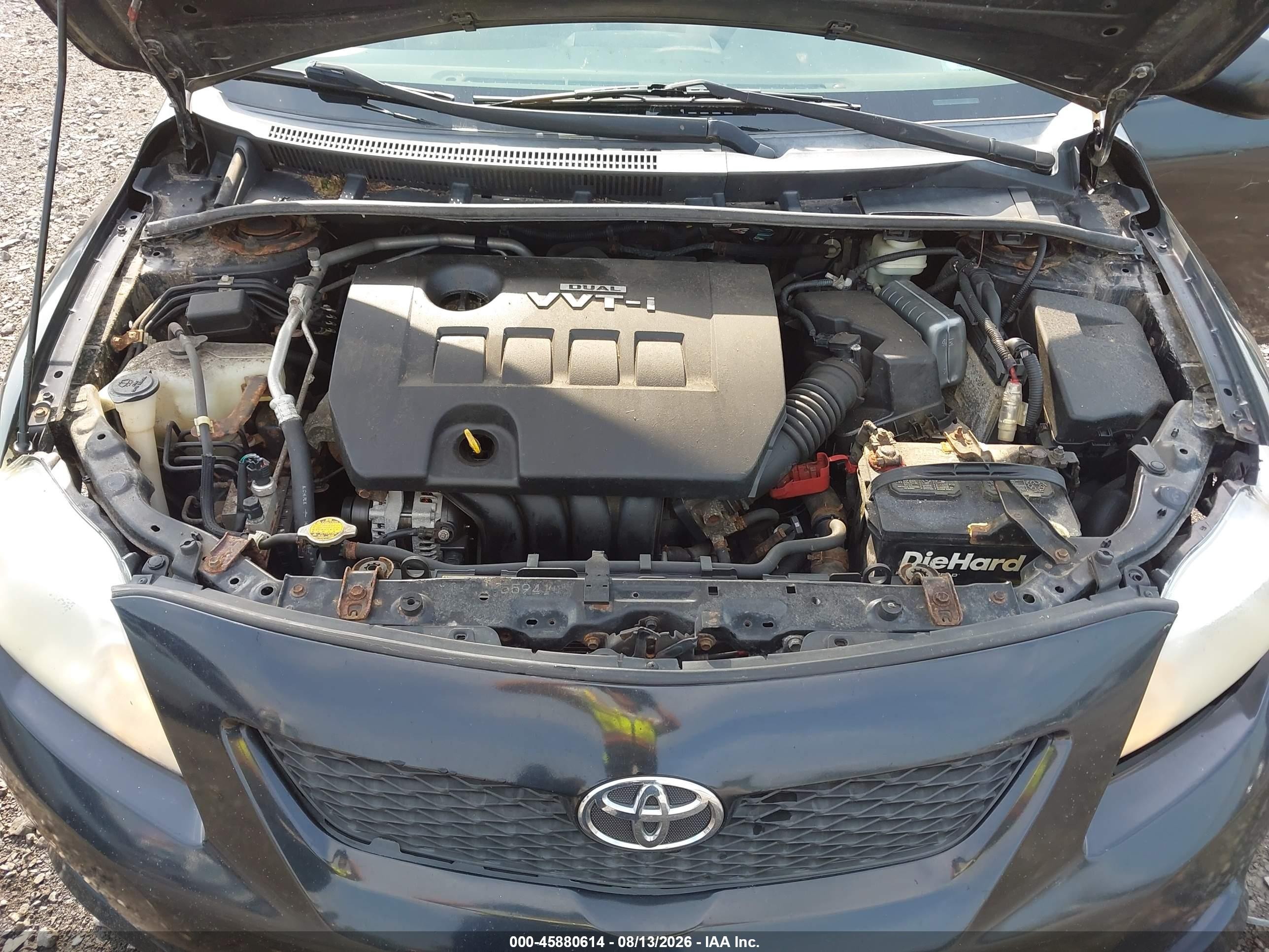 2010 Toyota Corolla Le Black vin: 2T1BU4EE2AC240067