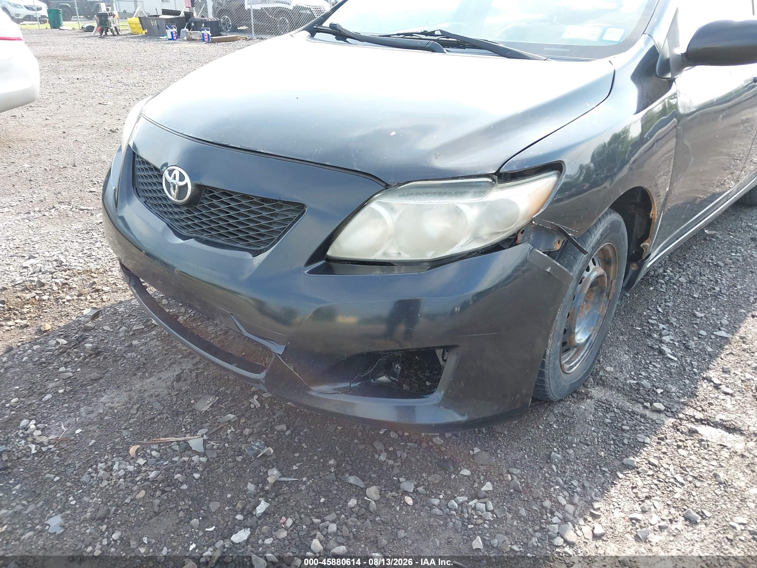 2010 Toyota Corolla Le Black vin: 2T1BU4EE2AC240067