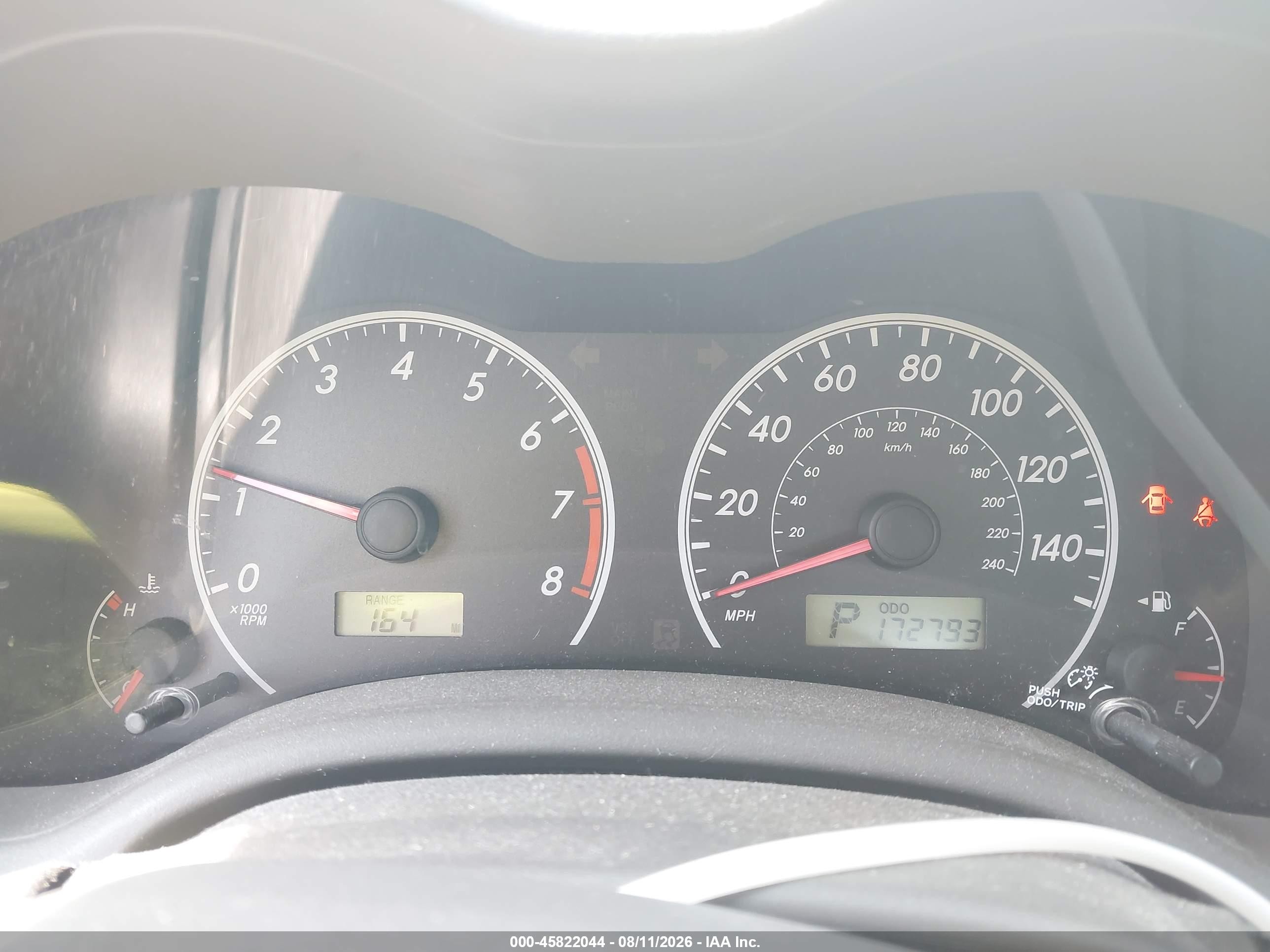 2010 Toyota Corolla Le Red vin: 2T1BU4EE2AC260707