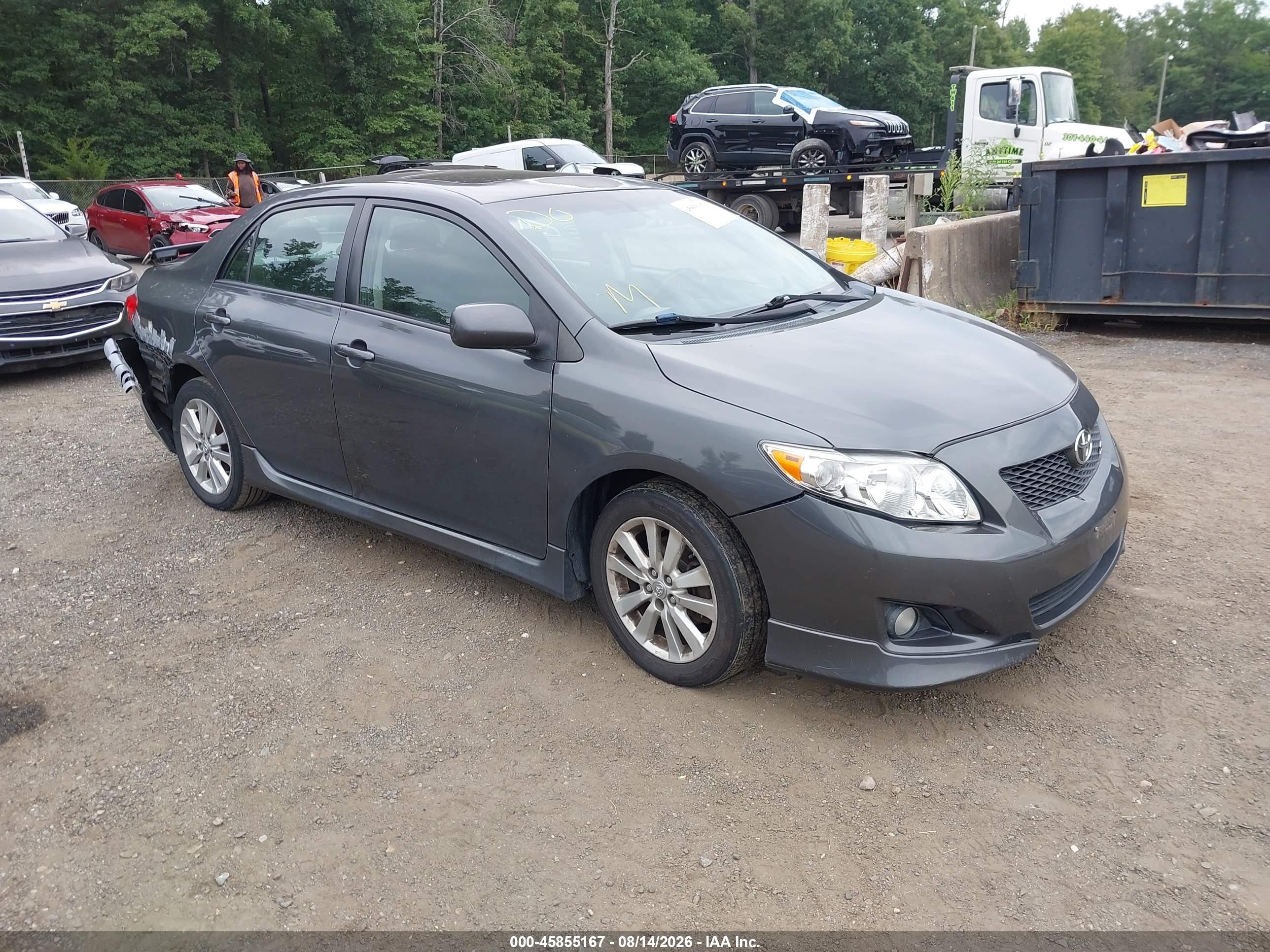 2010 Toyota Corolla S Серый vin: 2T1BU4EE2AC263235