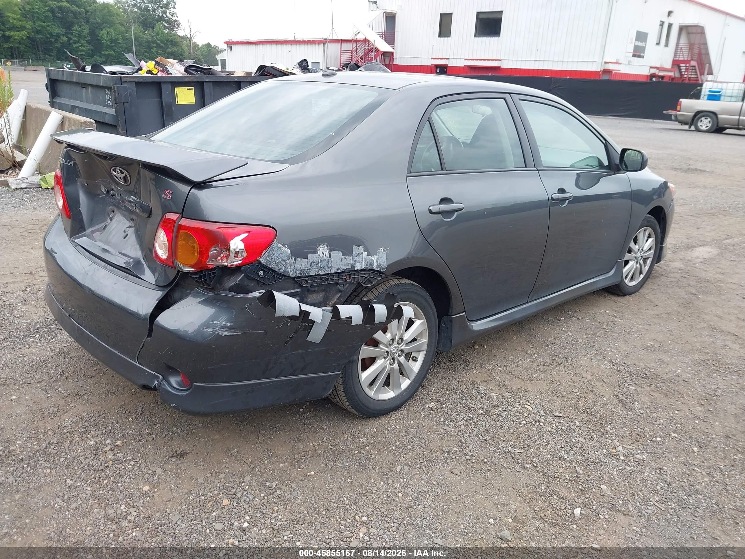 2010 Toyota Corolla S Серый vin: 2T1BU4EE2AC263235