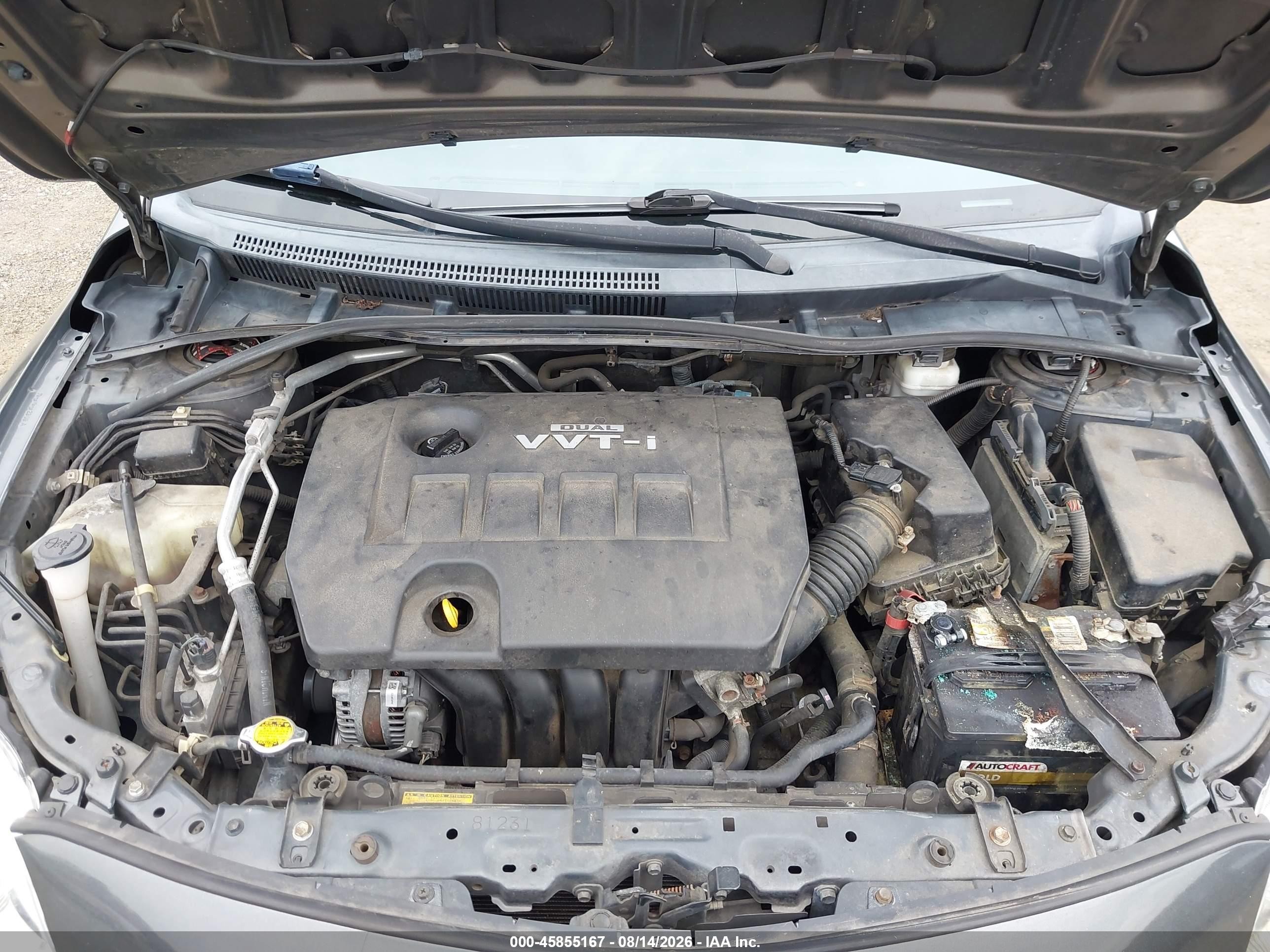 2010 Toyota Corolla S Серый vin: 2T1BU4EE2AC263235