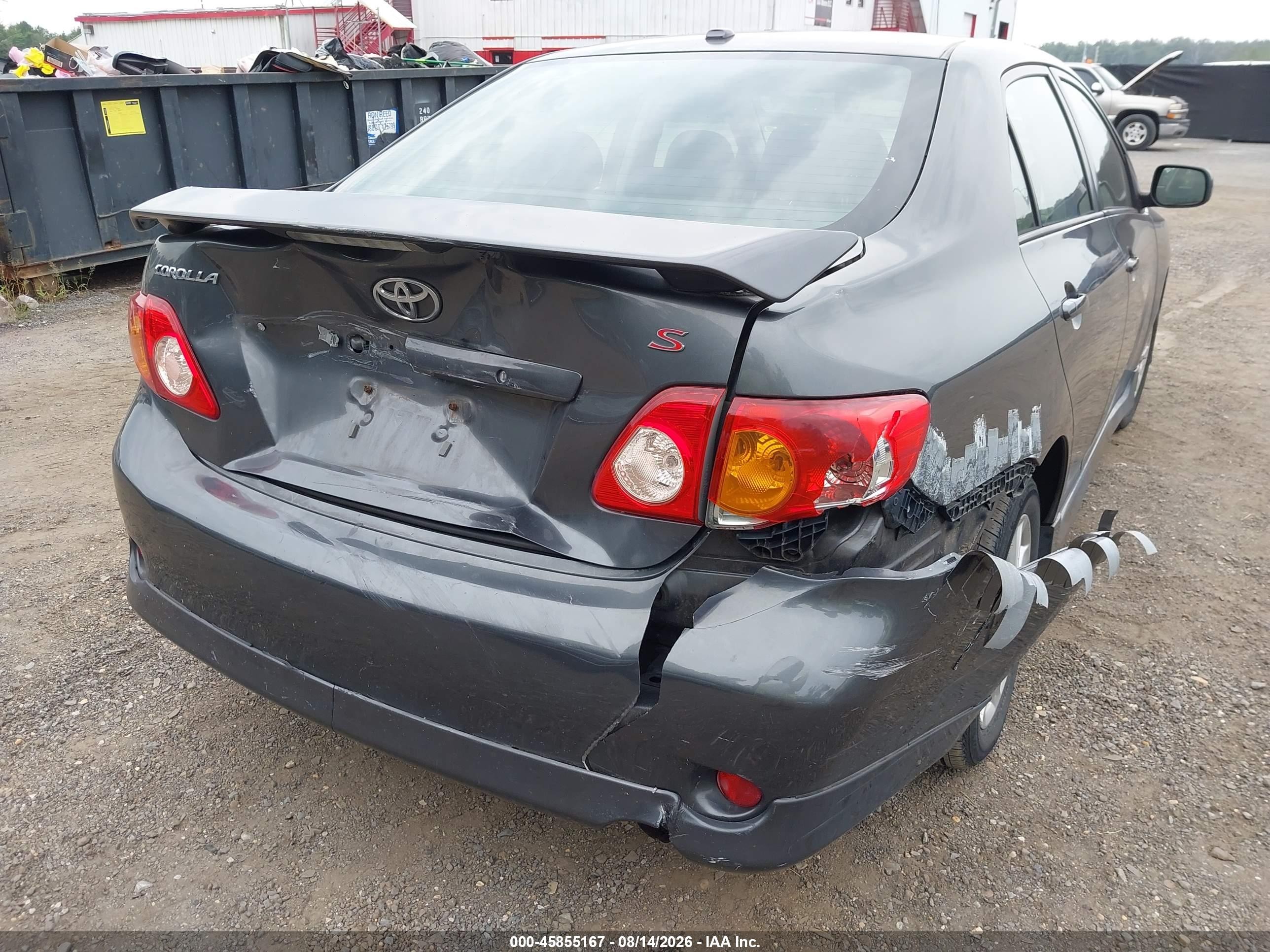 2010 Toyota Corolla S Серый vin: 2T1BU4EE2AC263235
