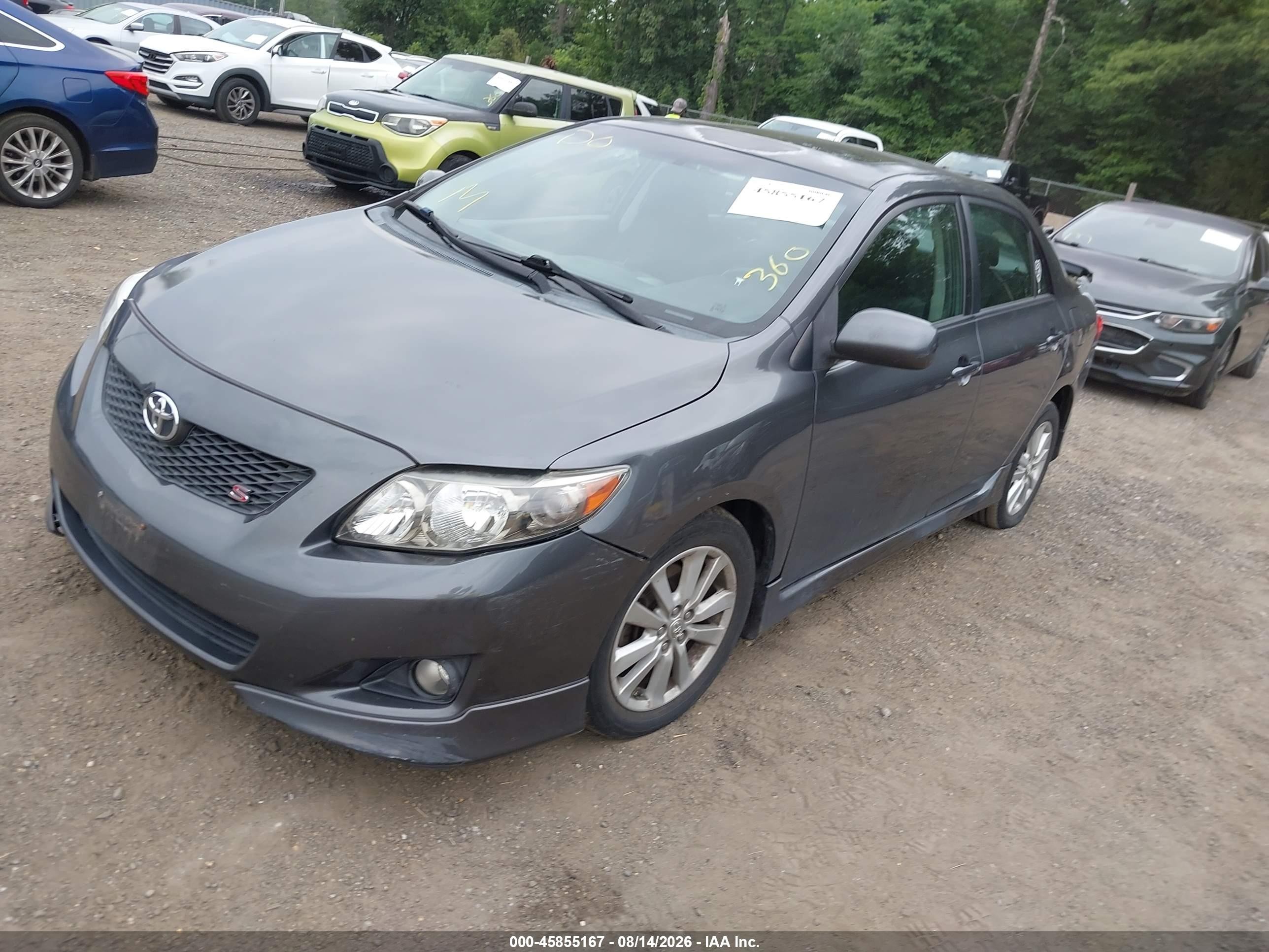 2010 Toyota Corolla S Серый vin: 2T1BU4EE2AC263235