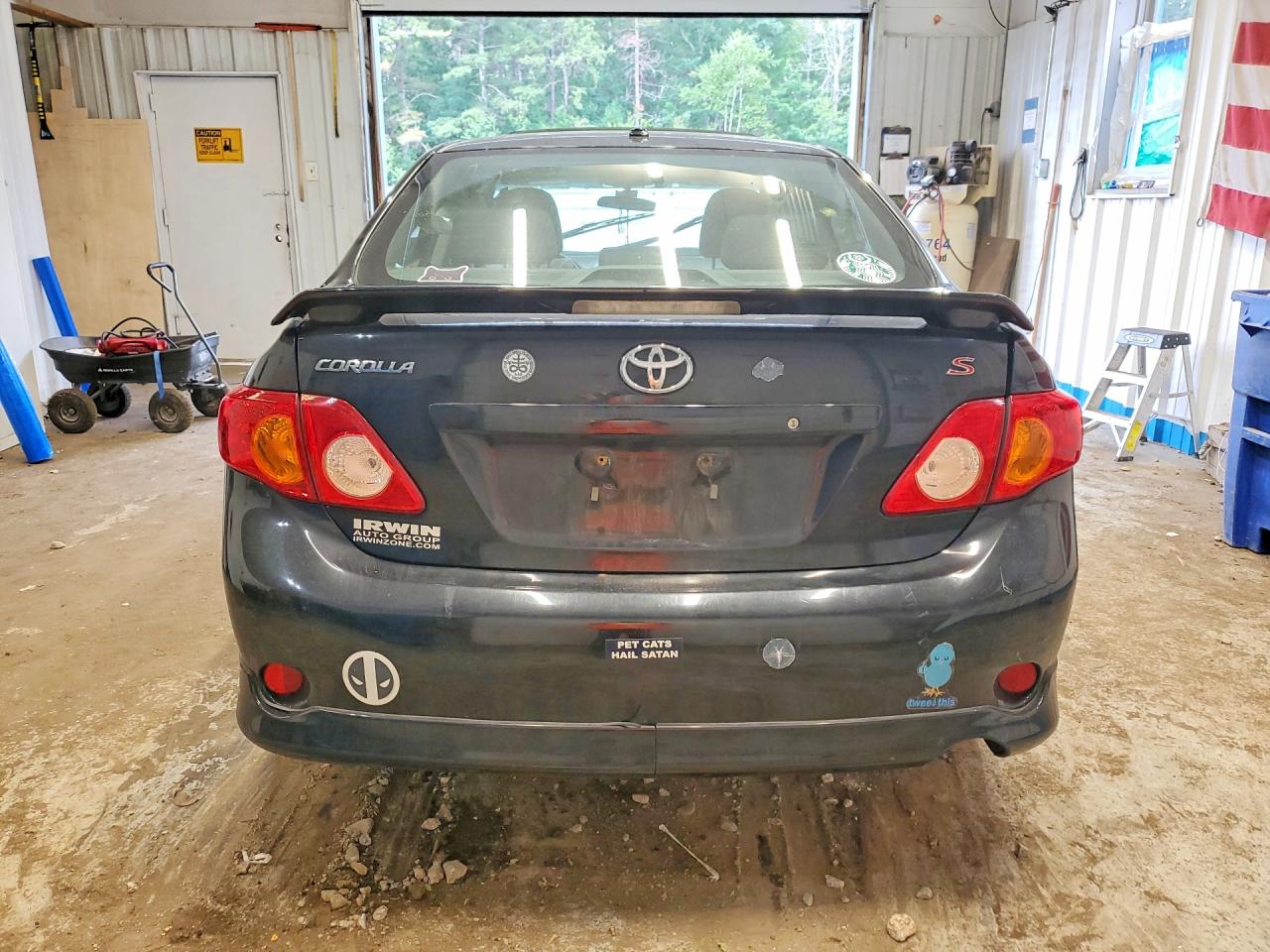 2010 Toyota Corolla S Black vin: 2T1BU4EE2AC266054