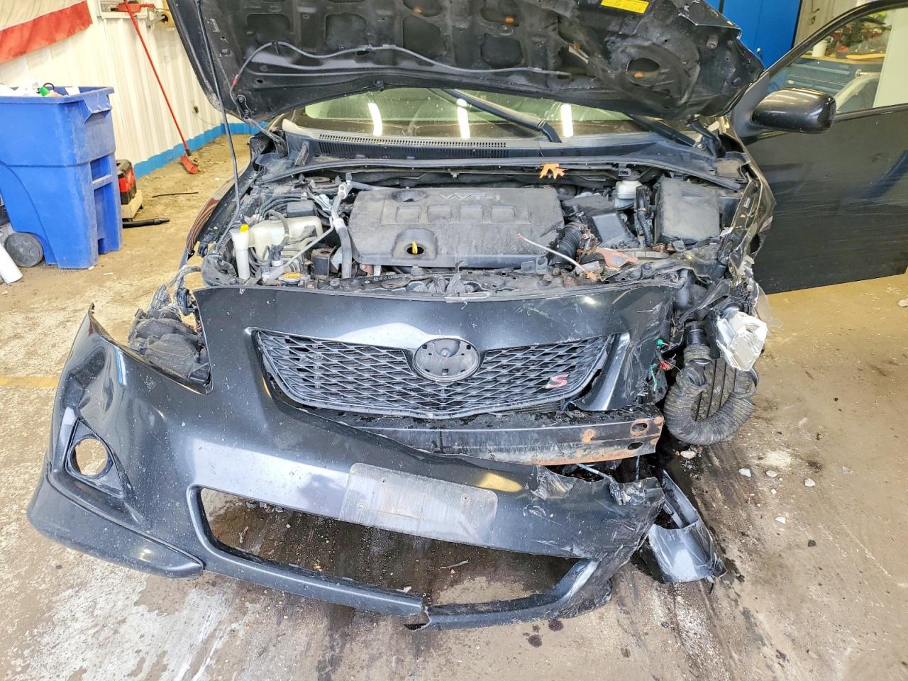 2010 Toyota Corolla S Black vin: 2T1BU4EE2AC266054