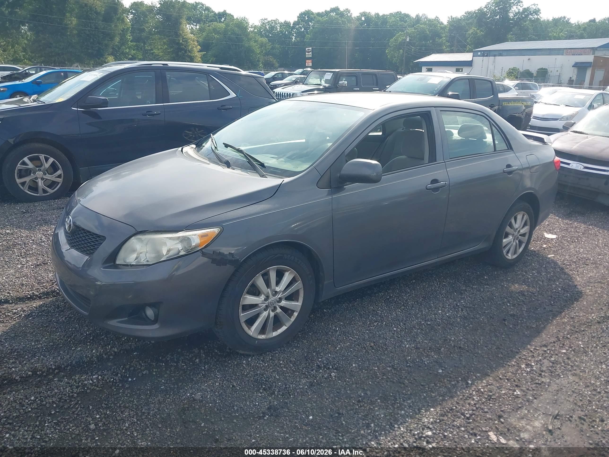 2010 Toyota Corolla Le Синий vin: 2T1BU4EE2AC295506