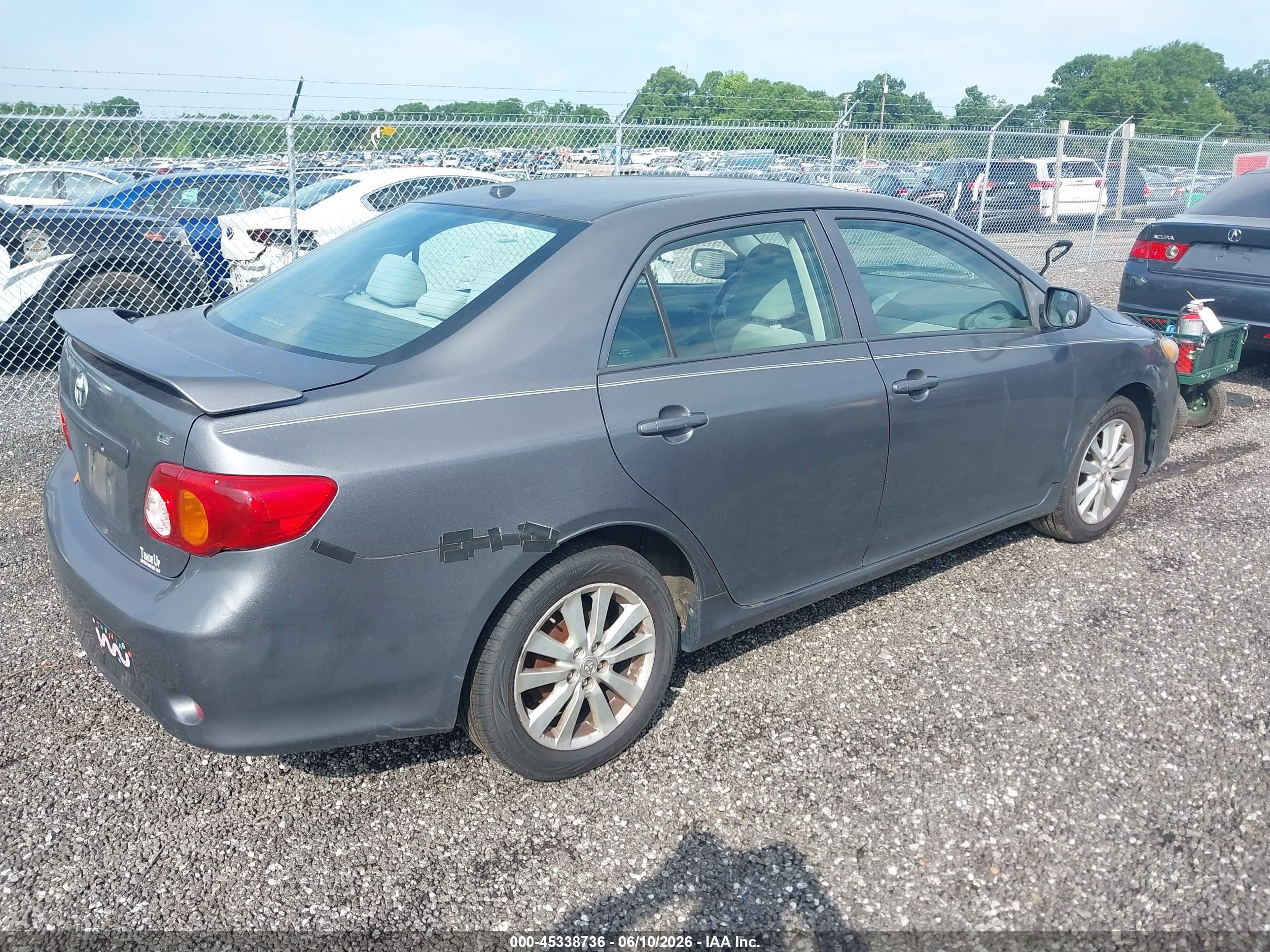2010 Toyota Corolla Le Синий vin: 2T1BU4EE2AC295506