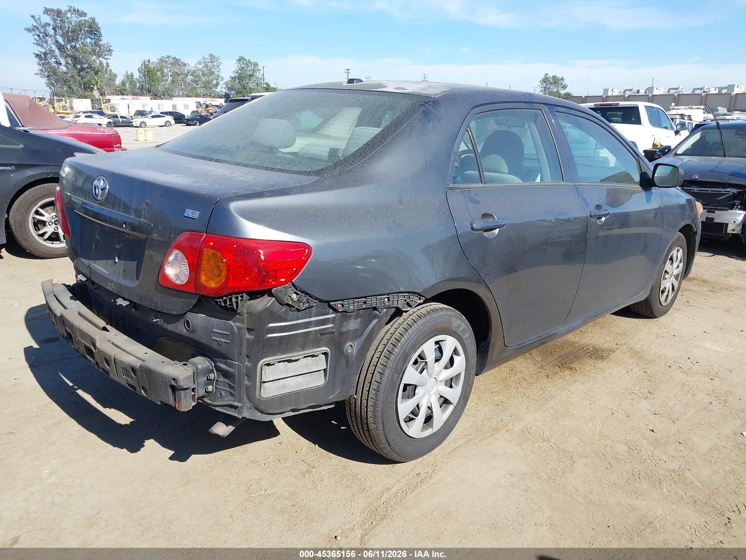2010 Toyota Corolla Le Gray vin: 2T1BU4EE2AC298356