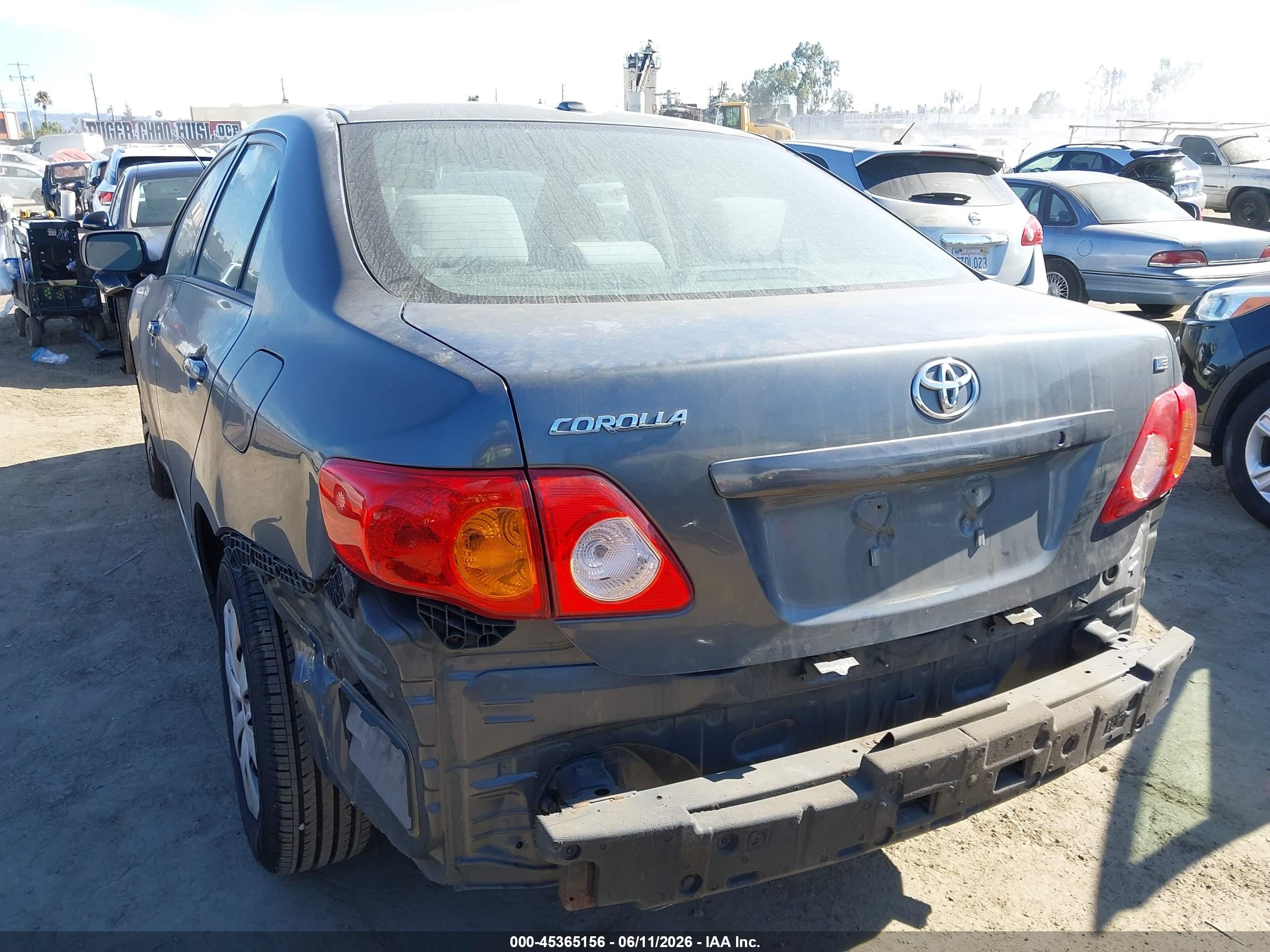 2010 Toyota Corolla Le Gray vin: 2T1BU4EE2AC298356
