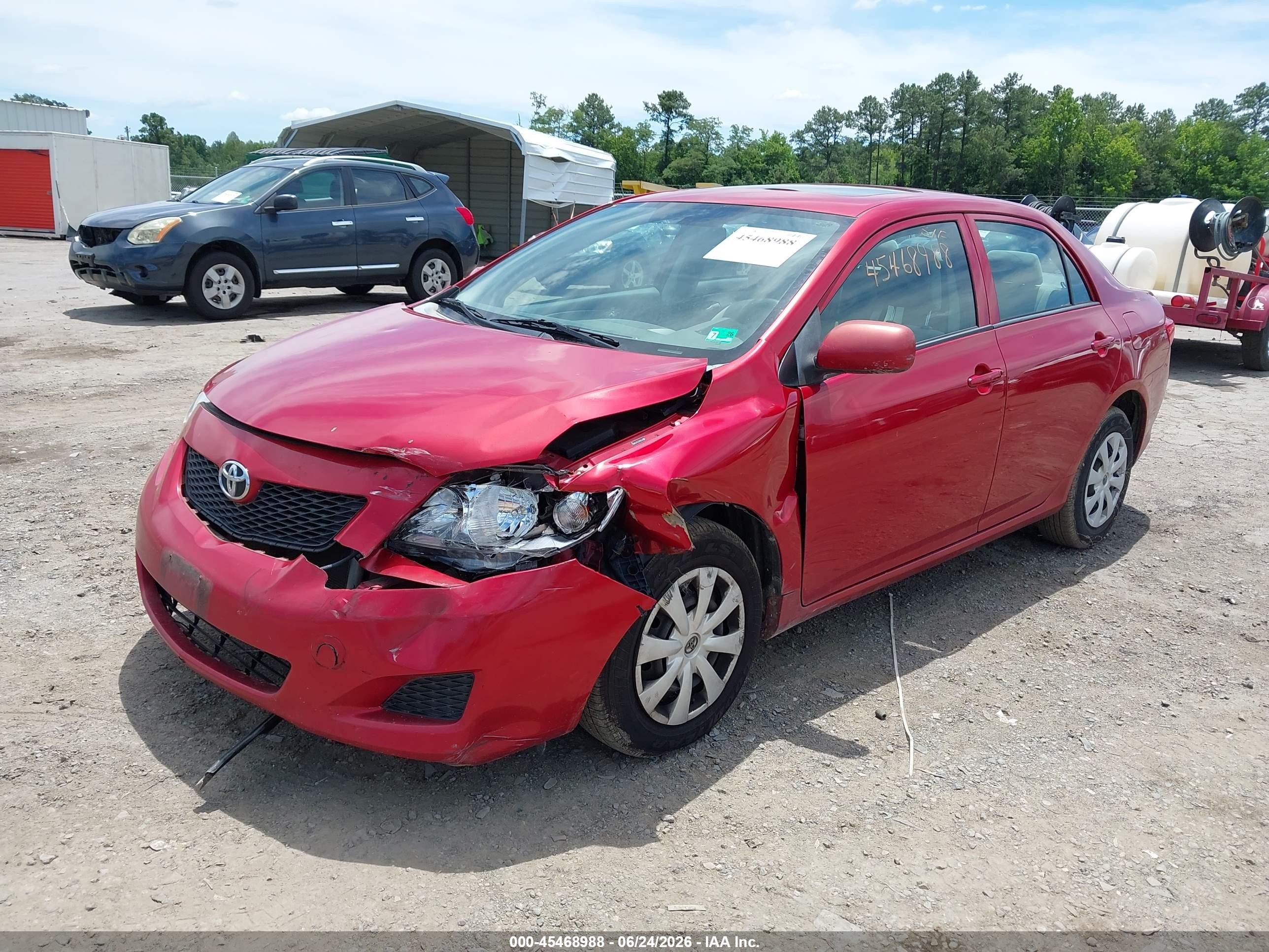 2010 Toyota Corolla Le Red vin: 2T1BU4EE2AC298857