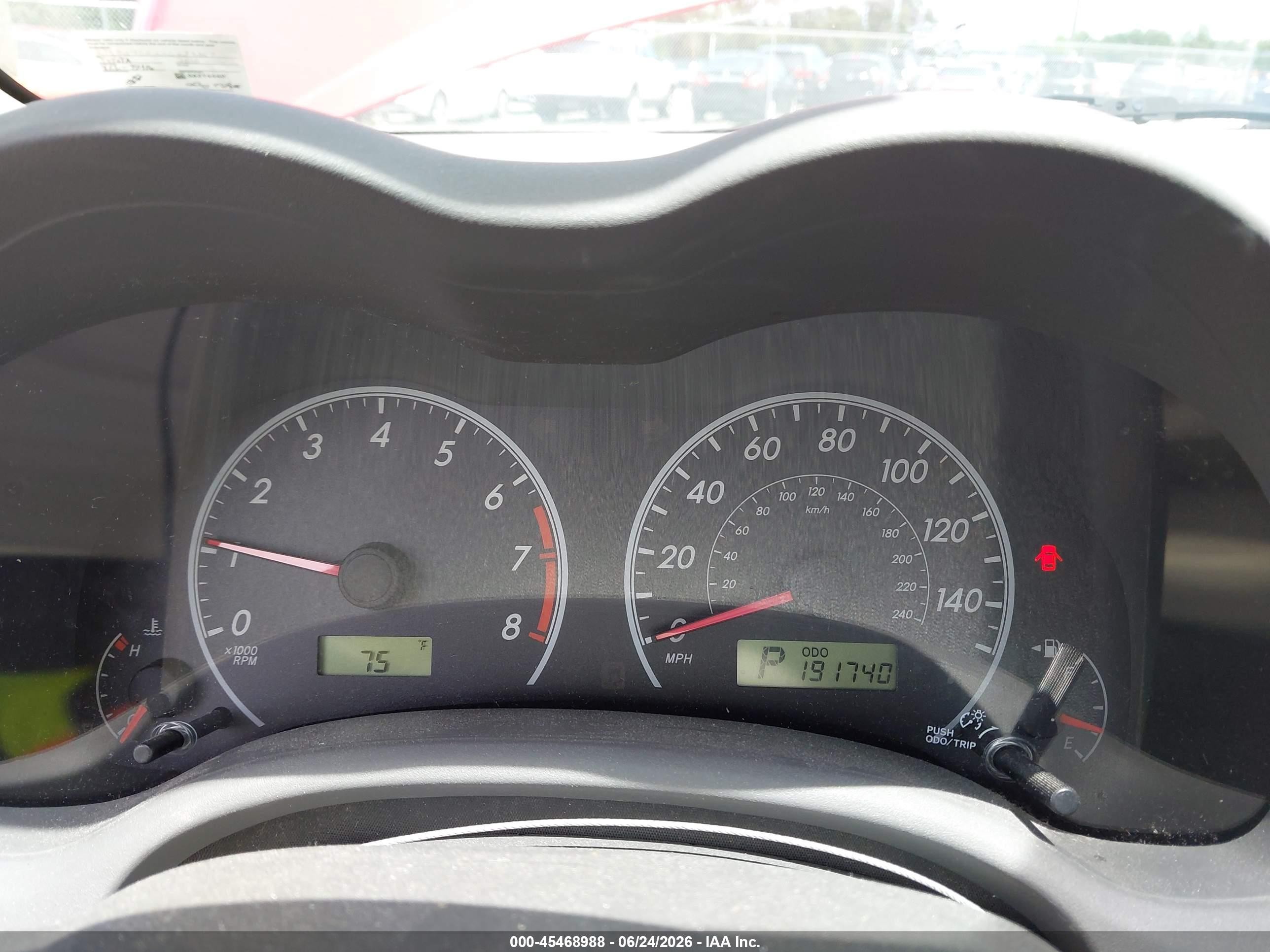 2010 Toyota Corolla Le Red vin: 2T1BU4EE2AC298857