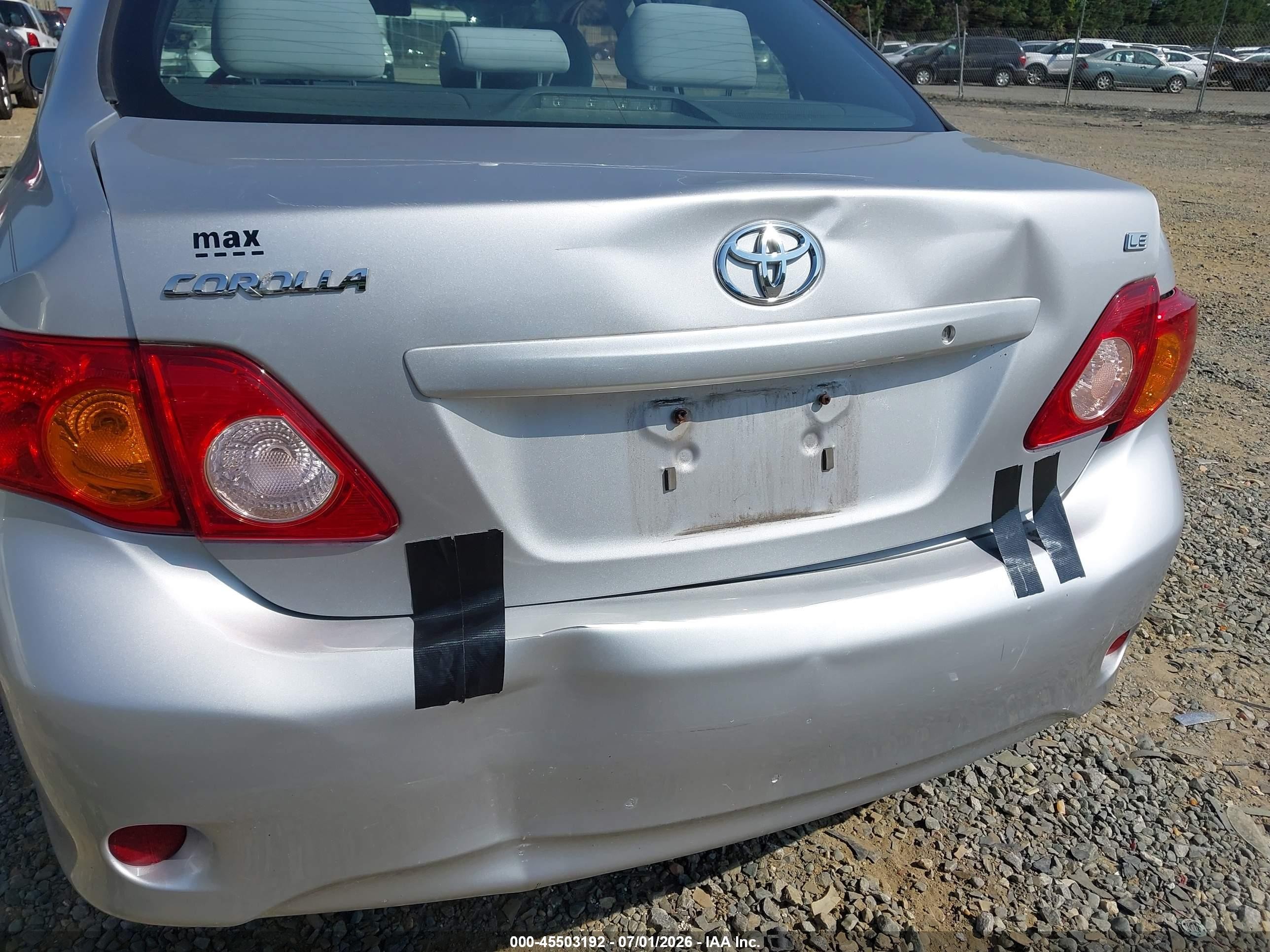 2010 Toyota Corolla Le Silver vin: 2T1BU4EE2AC313373