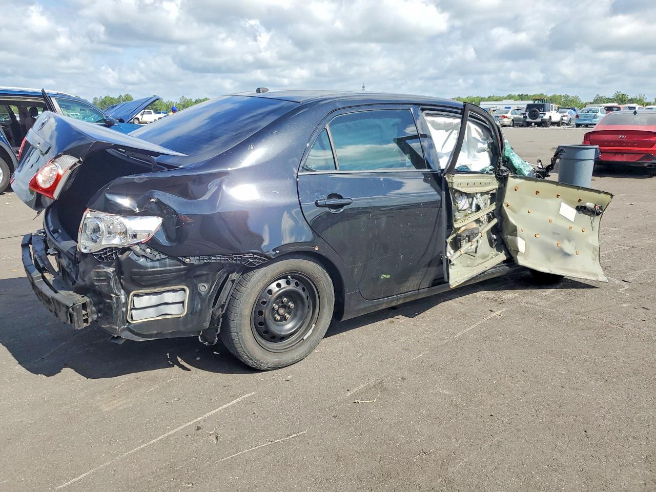 2010 Toyota Corolla Base Black vin: 2T1BU4EE2AC314040