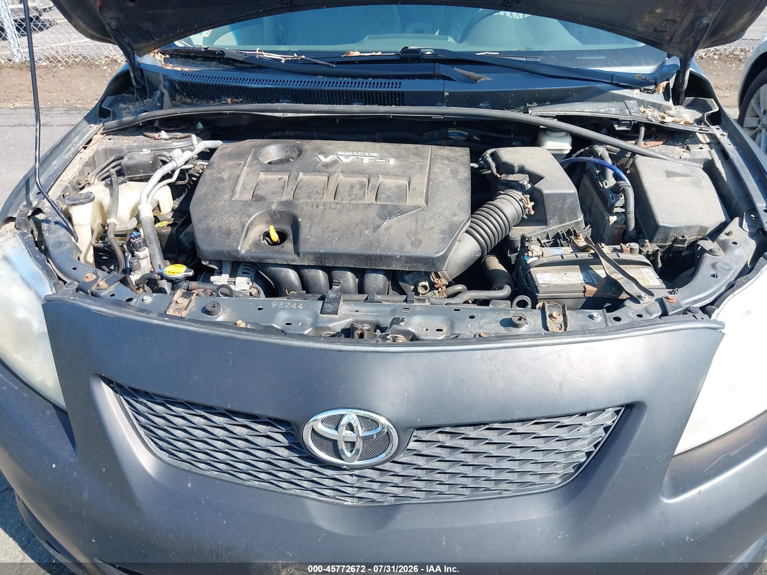 2010 Toyota Corolla Le Black vin: 2T1BU4EE2AC321022