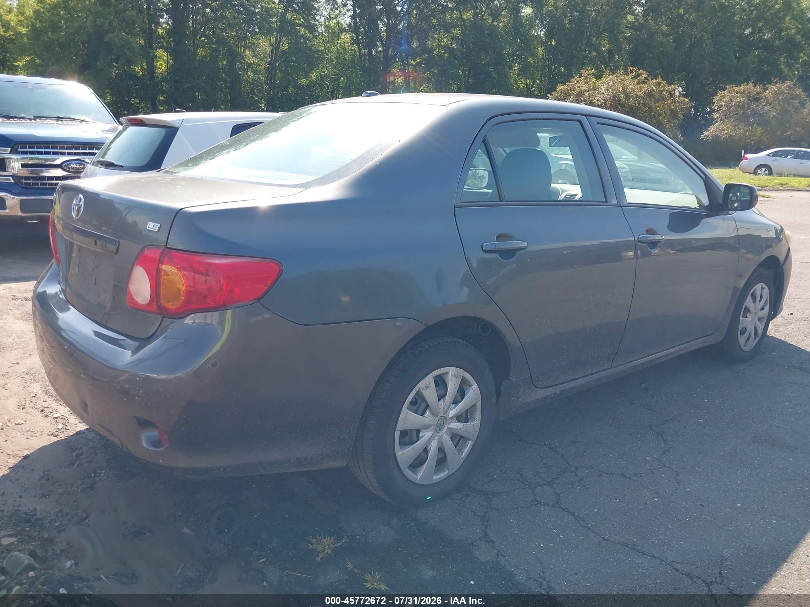 2010 Toyota Corolla Le Black vin: 2T1BU4EE2AC321022