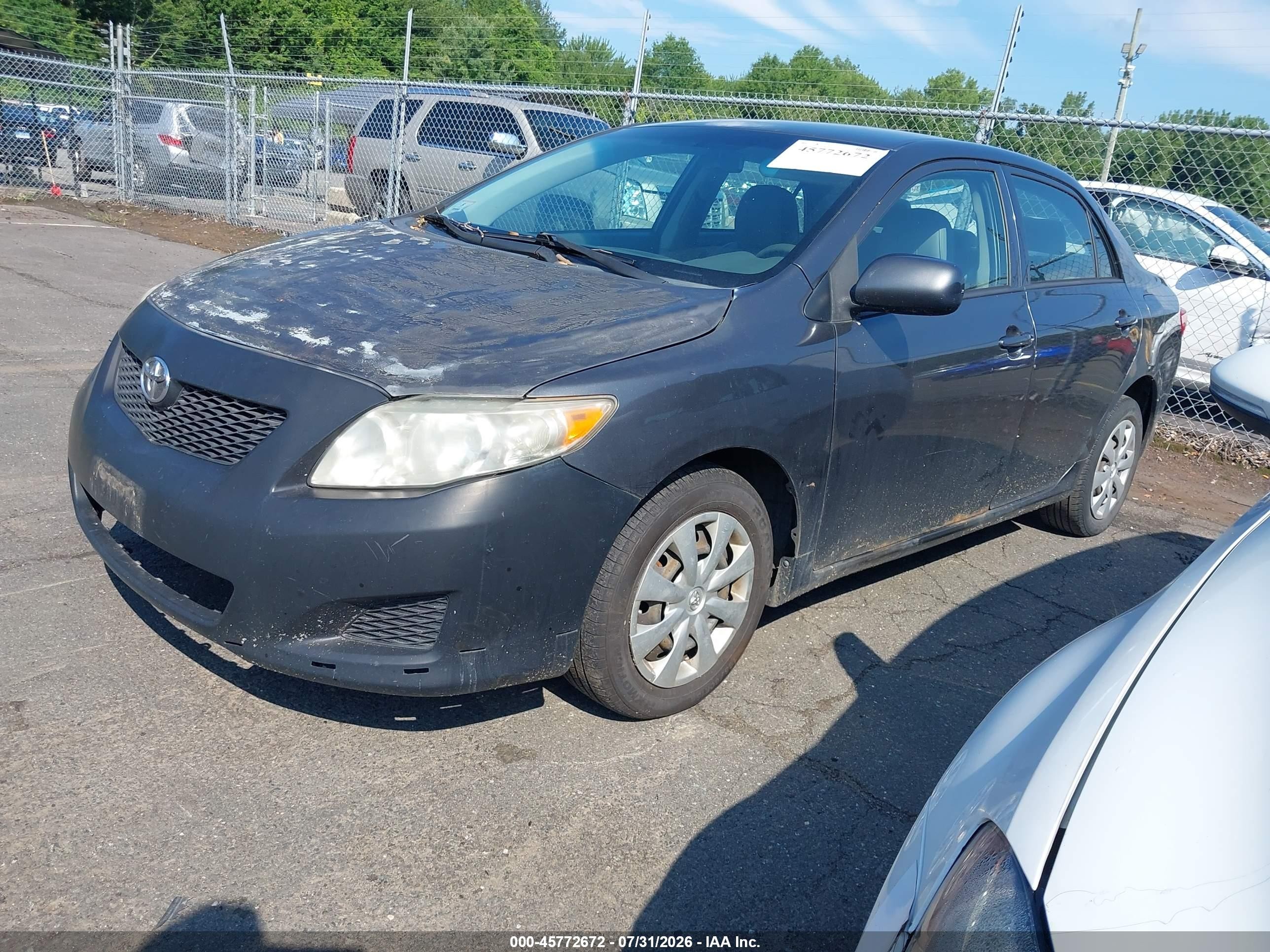2010 Toyota Corolla Le Black vin: 2T1BU4EE2AC321022