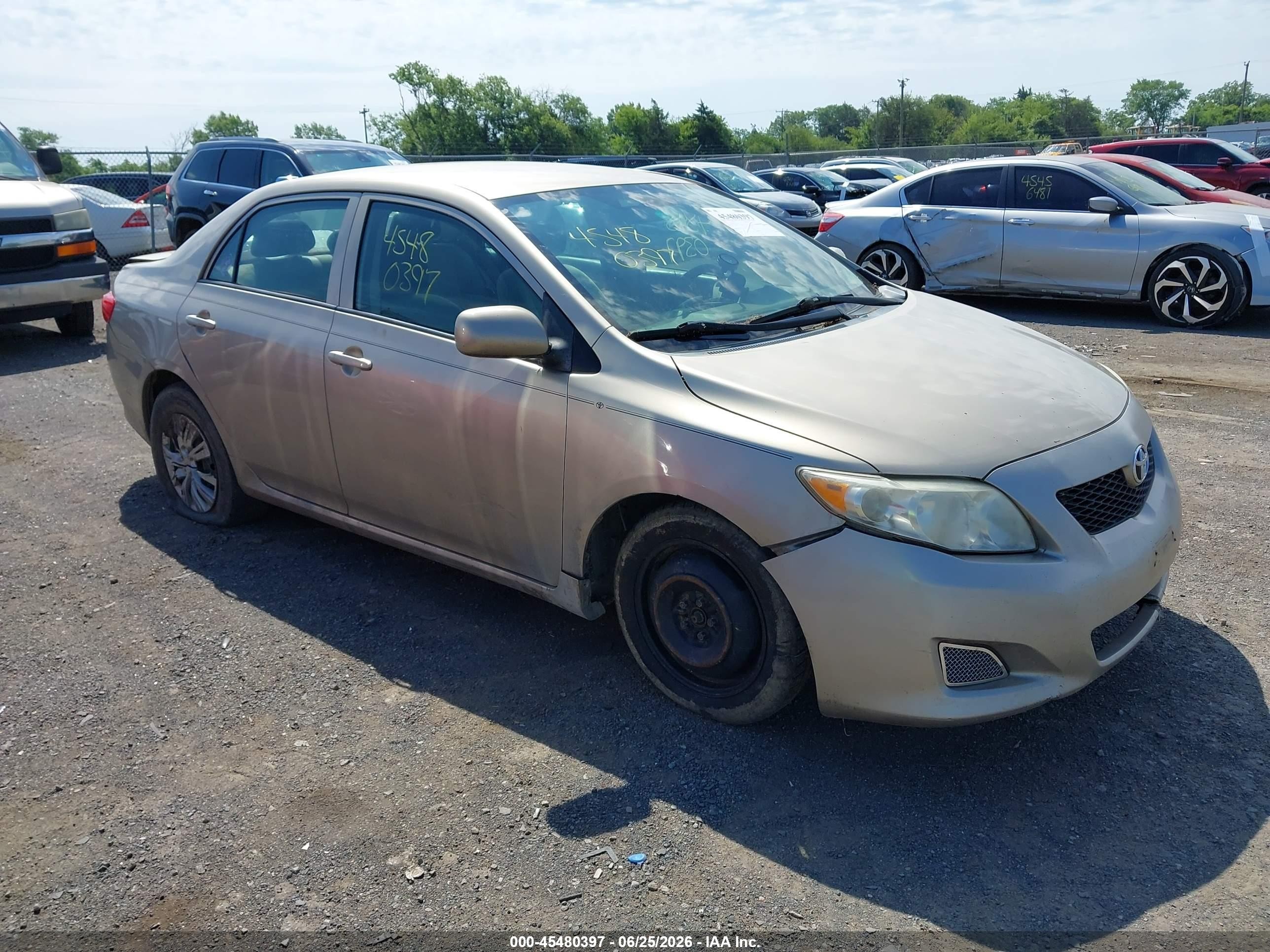 2010 Toyota Corolla Le Champagne vin: 2T1BU4EE2AC384847