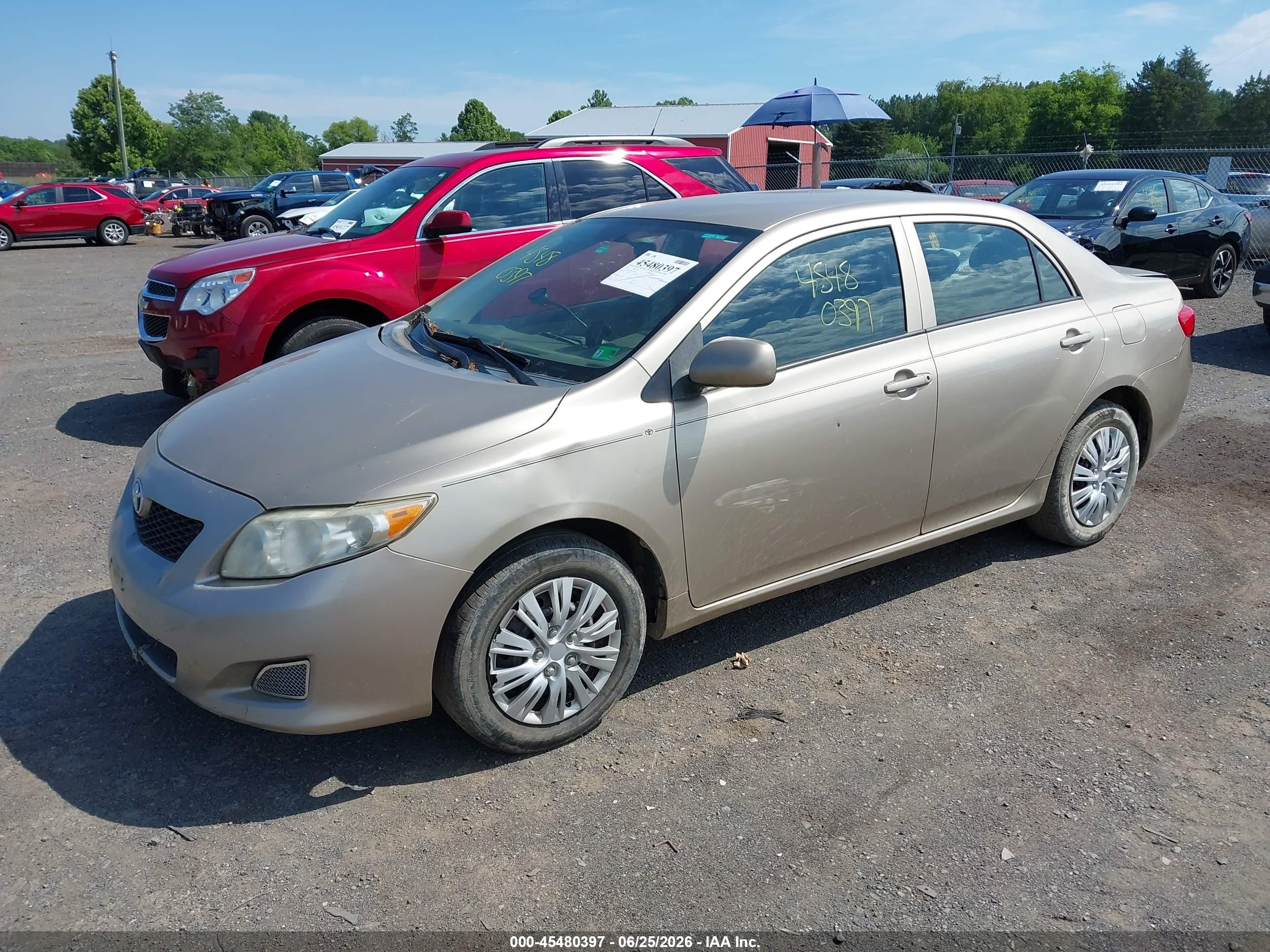 2010 Toyota Corolla Le Champagne vin: 2T1BU4EE2AC384847