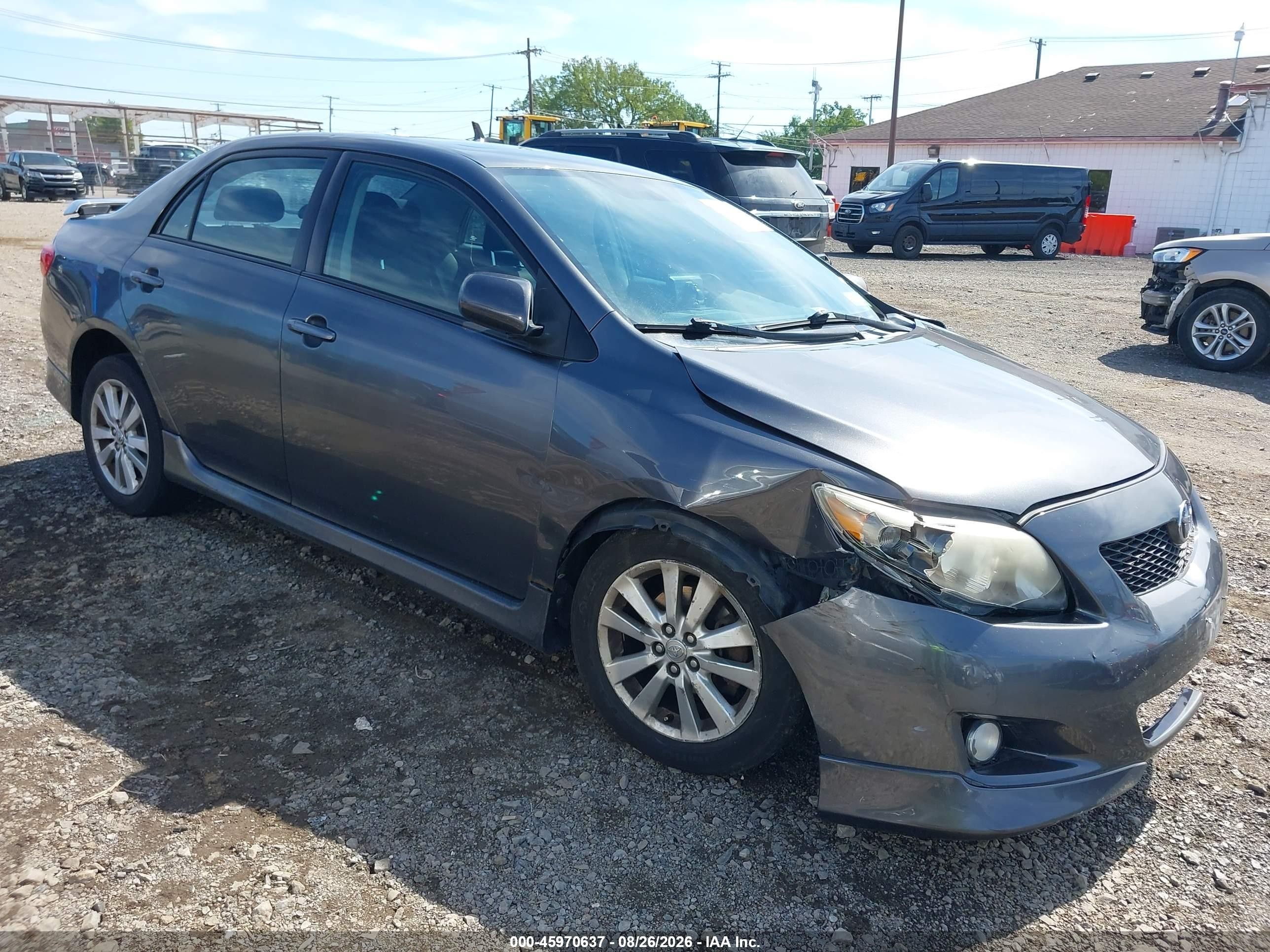 2010 Toyota Corolla S Gray vin: 2T1BU4EE2AC390843