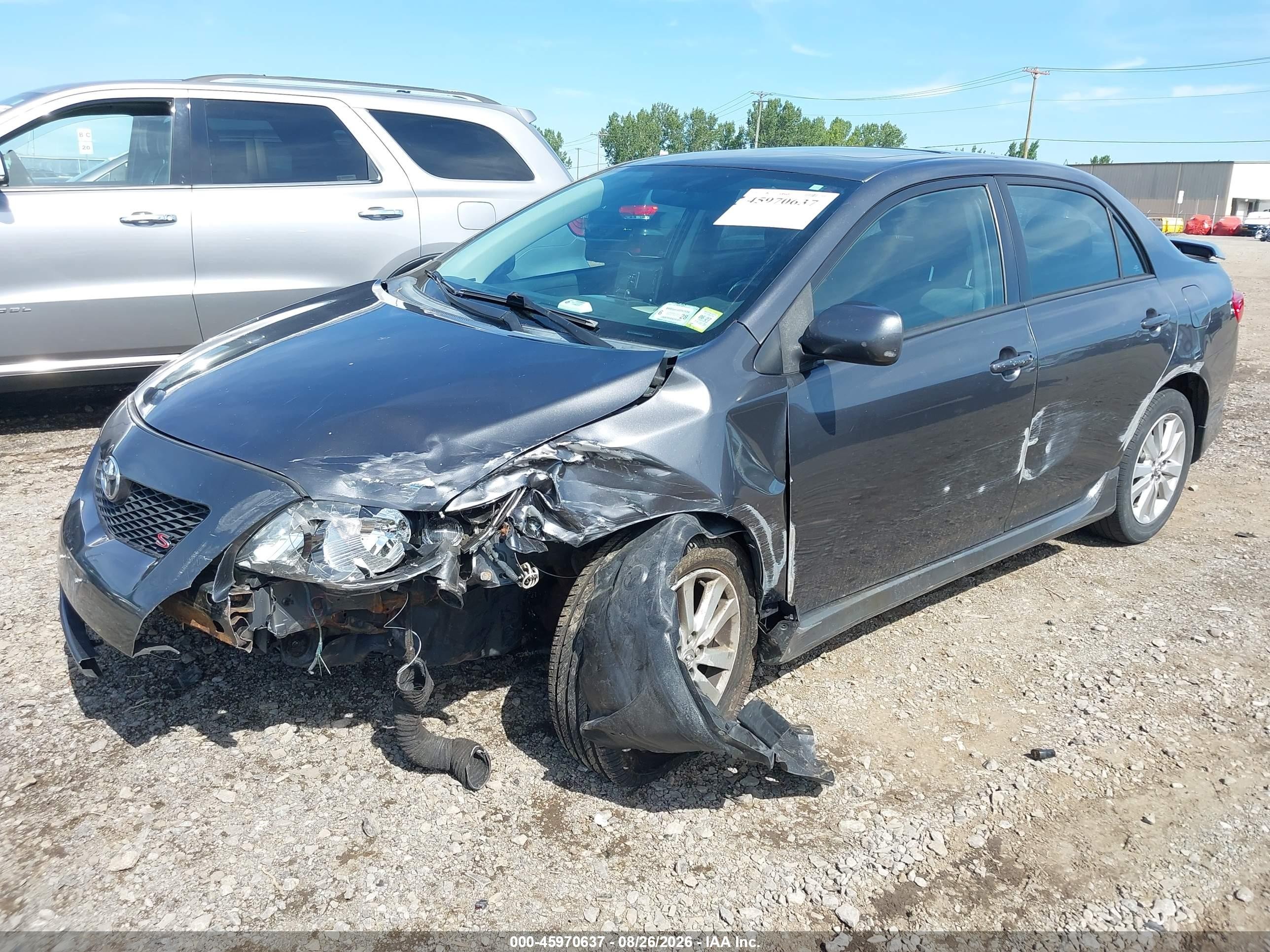 2010 Toyota Corolla S Gray vin: 2T1BU4EE2AC390843