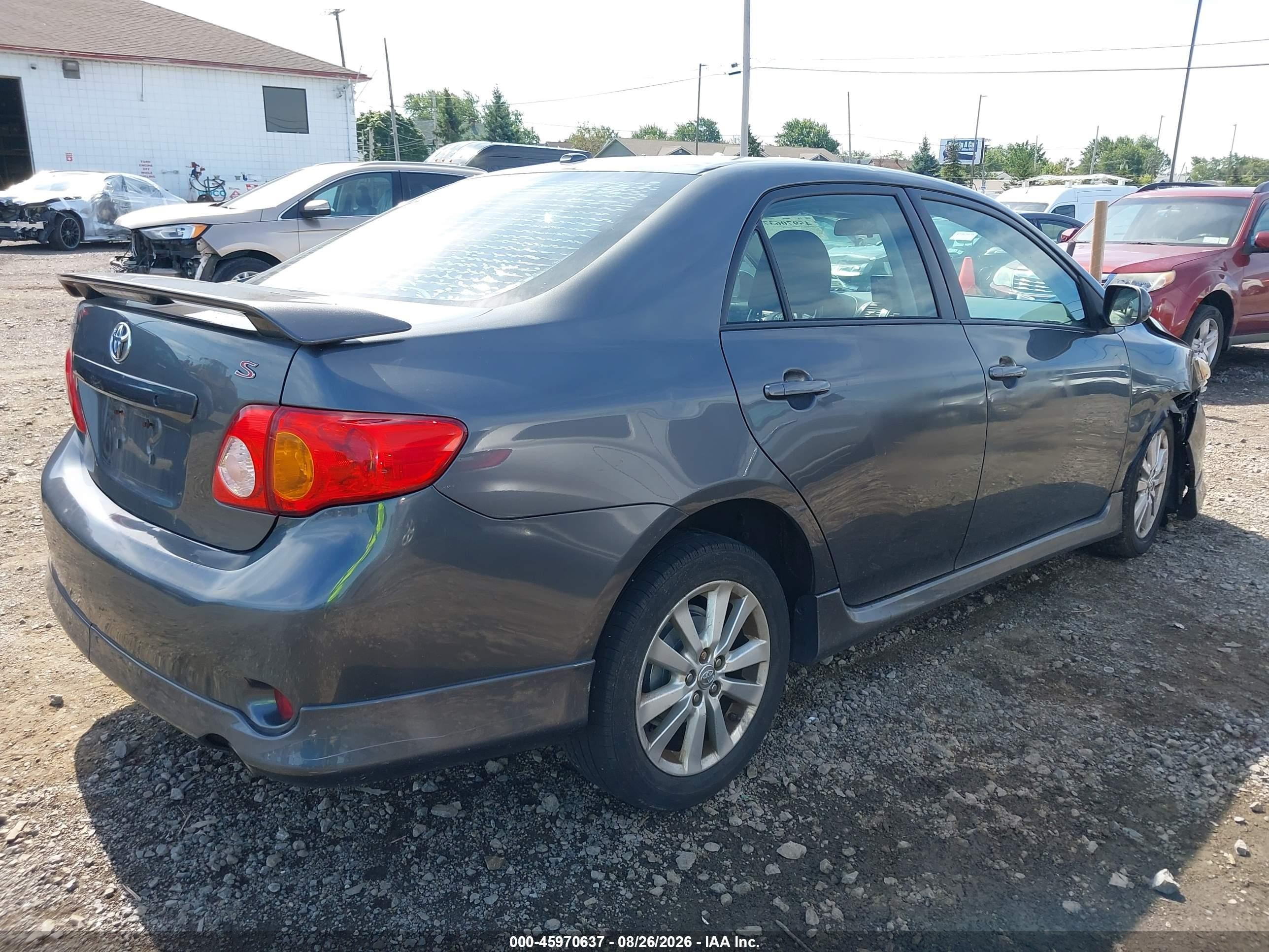 2010 Toyota Corolla S Gray vin: 2T1BU4EE2AC390843