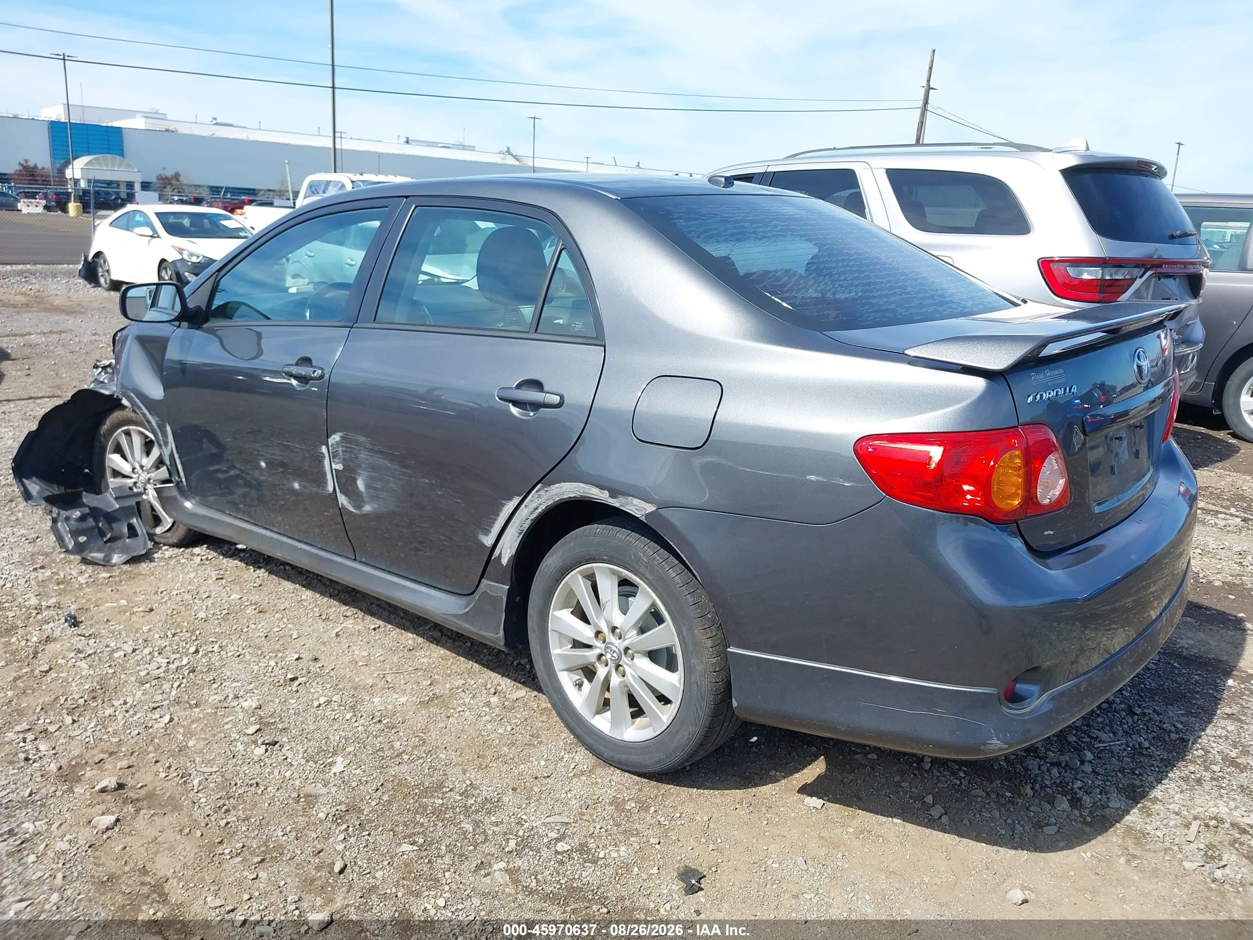 2010 Toyota Corolla S Gray vin: 2T1BU4EE2AC390843