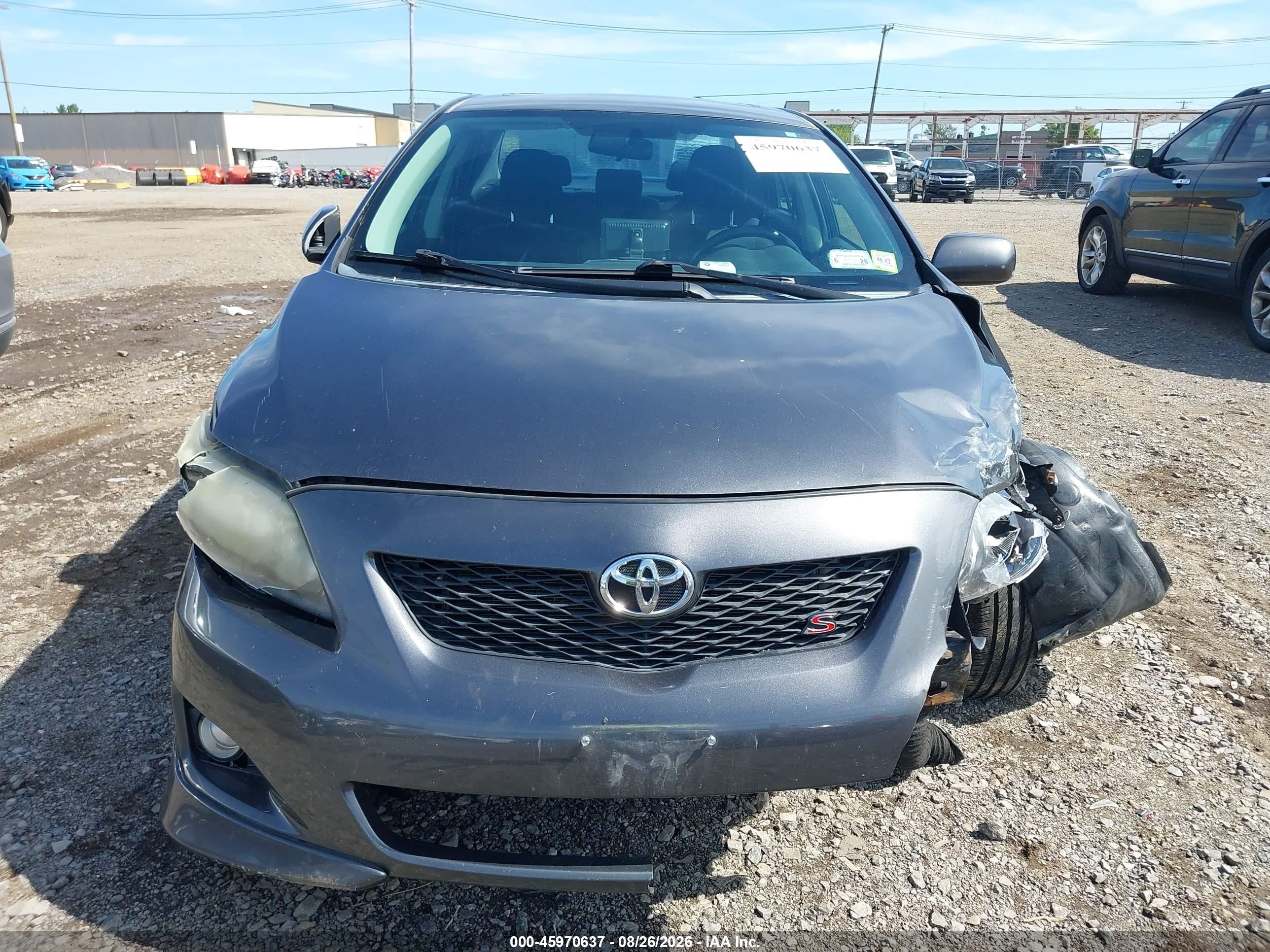 2010 Toyota Corolla S Gray vin: 2T1BU4EE2AC390843