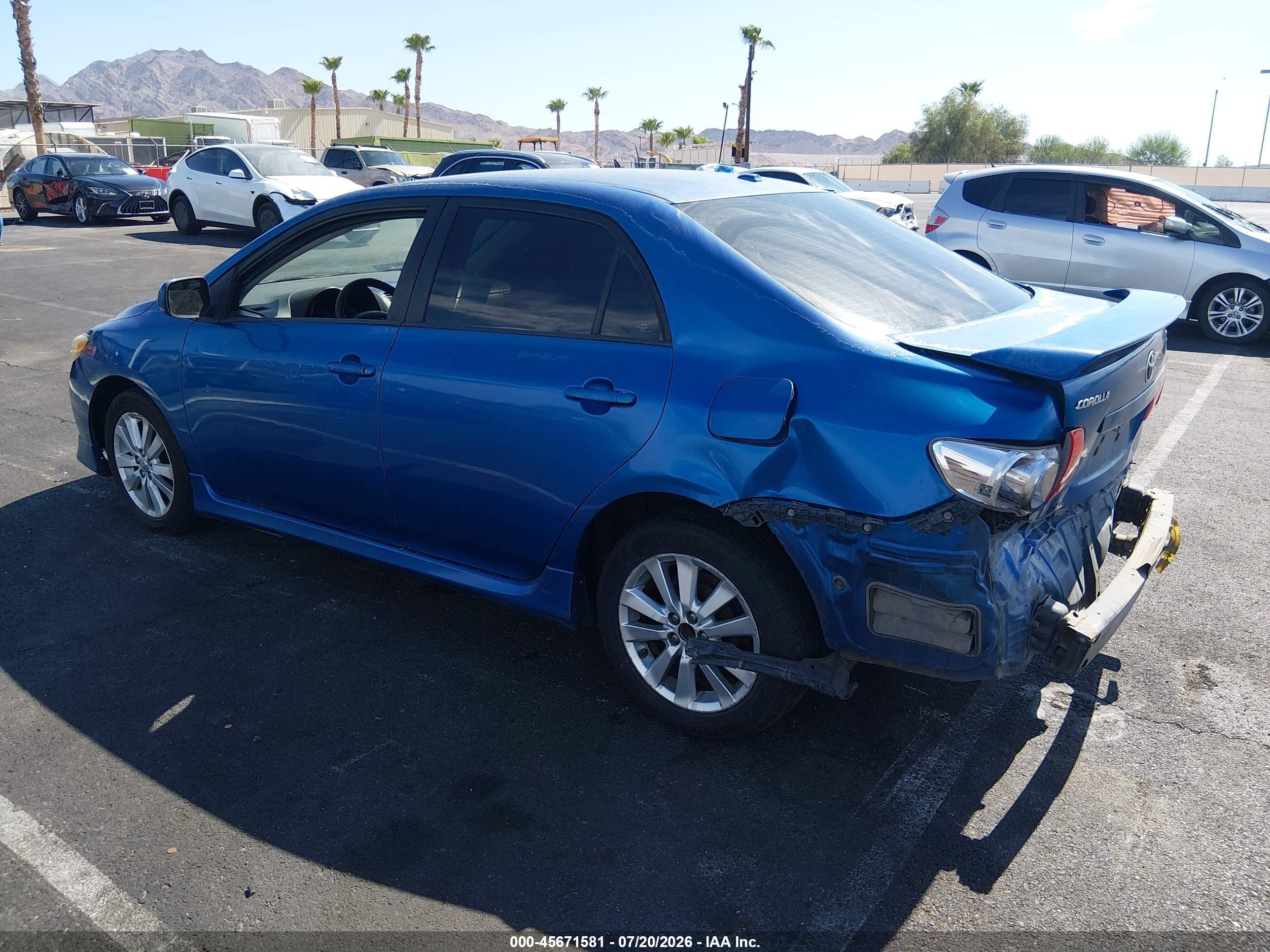 2010 Toyota Corolla S Blue vin: 2T1BU4EE2AC402974